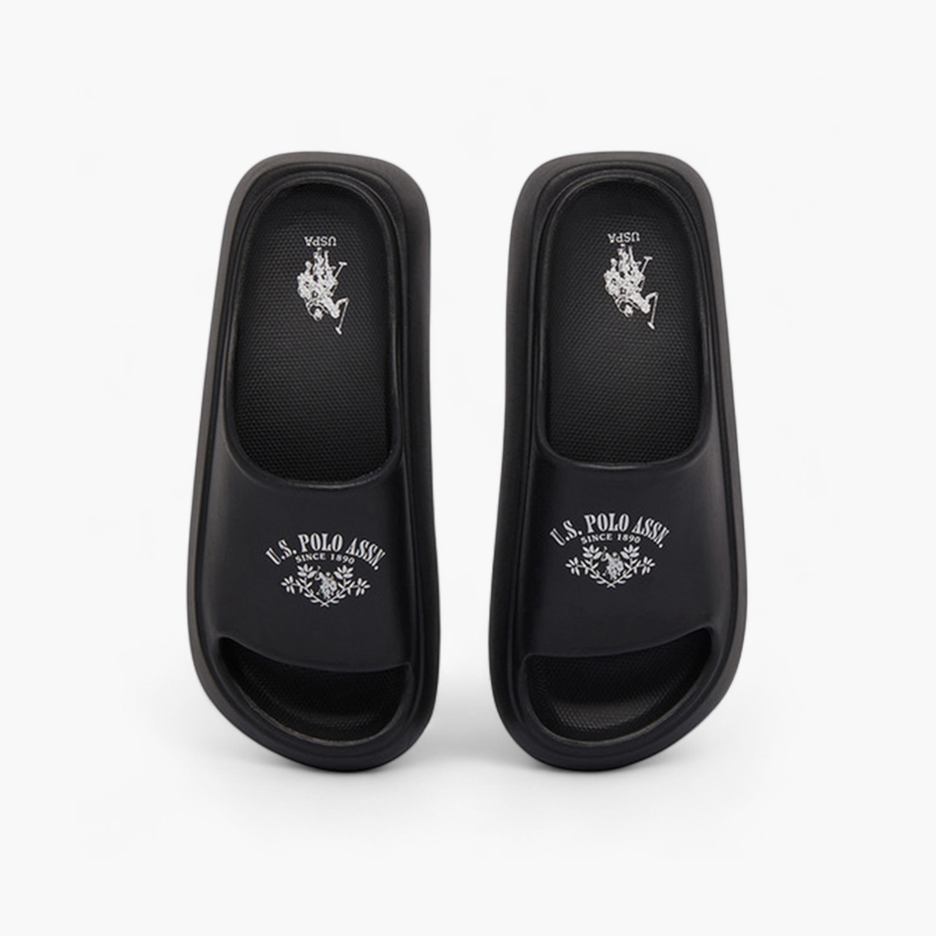U.S. Polo Assn Women Logo Print Slides-women-shoes-flipflopsandslides-image-1