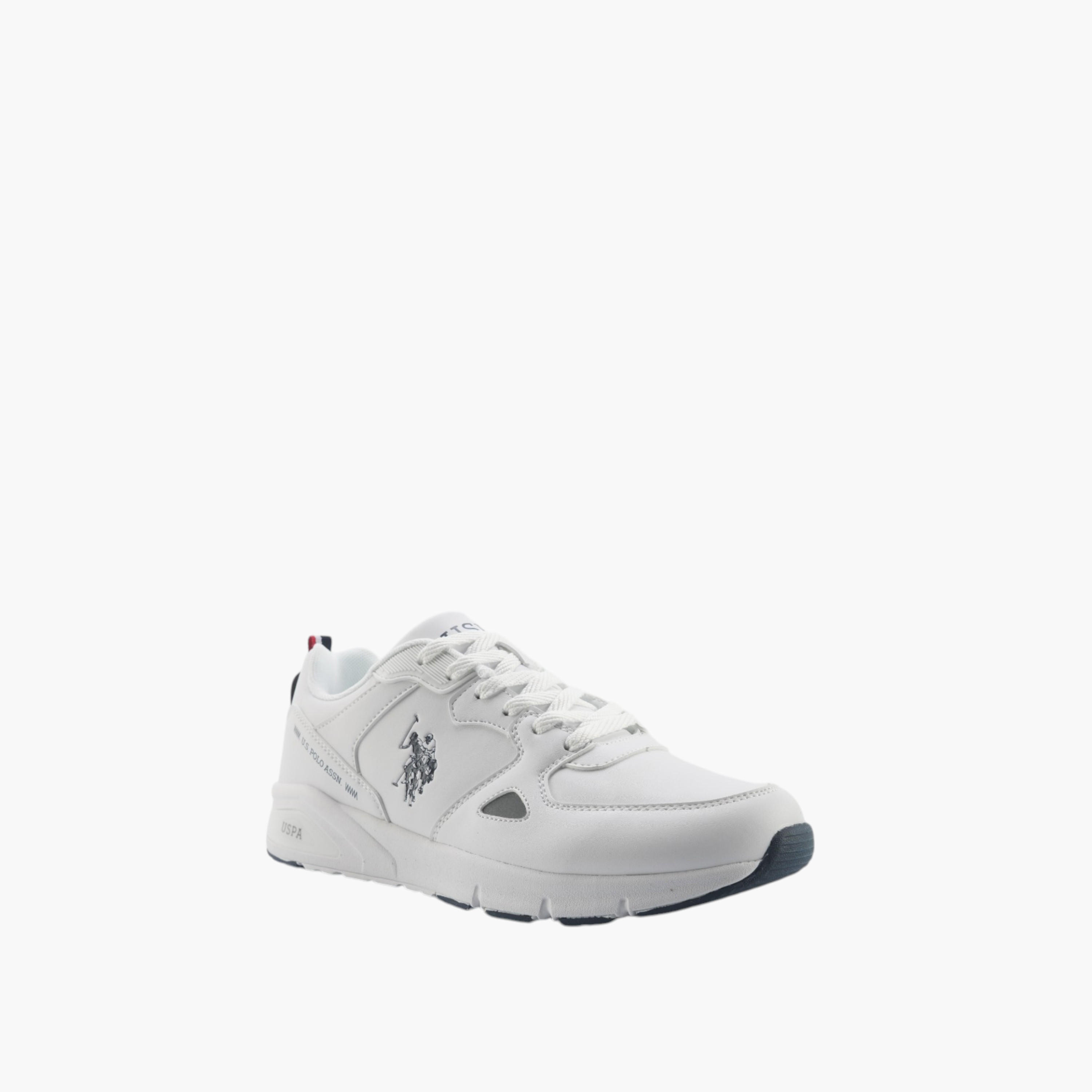 U.S. Polo Assn Logo Detail Lace-Up Sneakers-men-shoes-sneakers-image-1