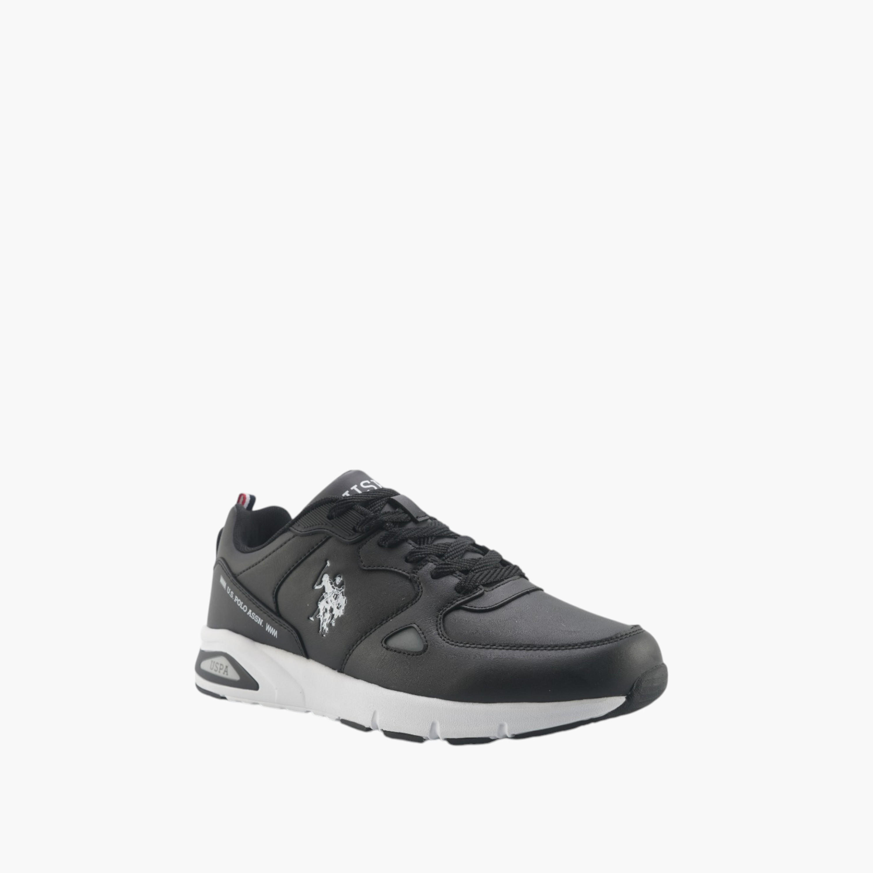 U.S. Polo Assn Logo Detail Lace-Up Sneakers-men-shoes-sneakers-image-4
