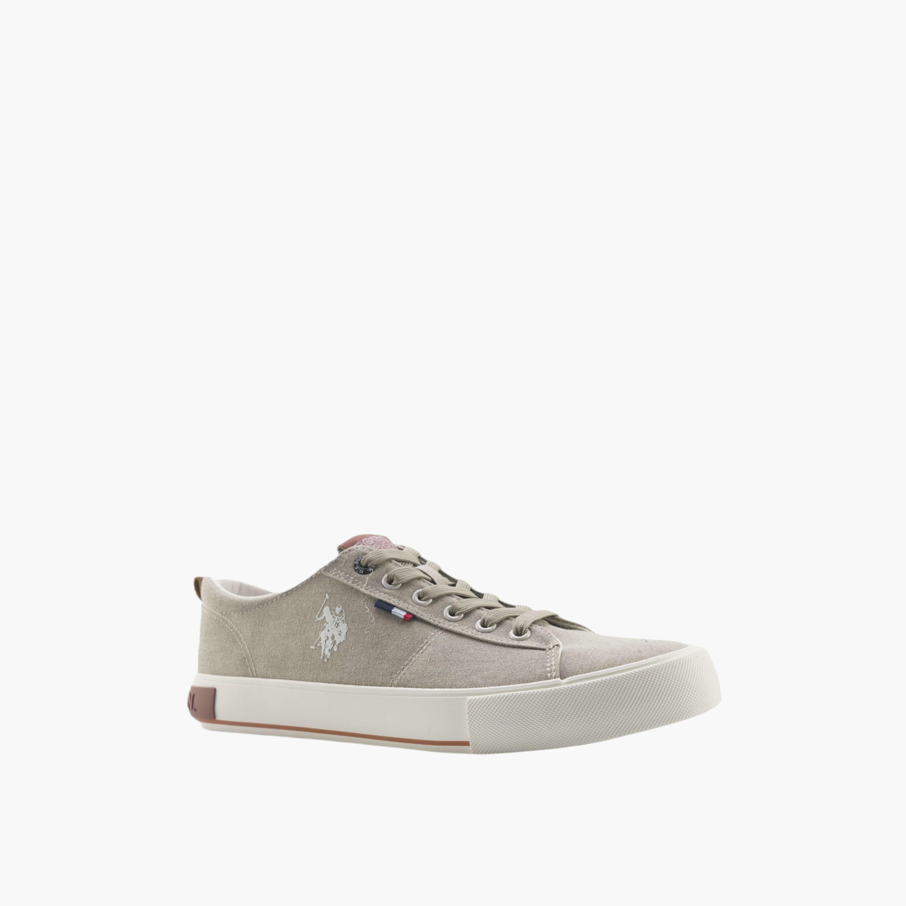 حذاء سنيكرز قماش برباط للرجال من يو اس بولو أسن-men-shoes-sneakers-image-1