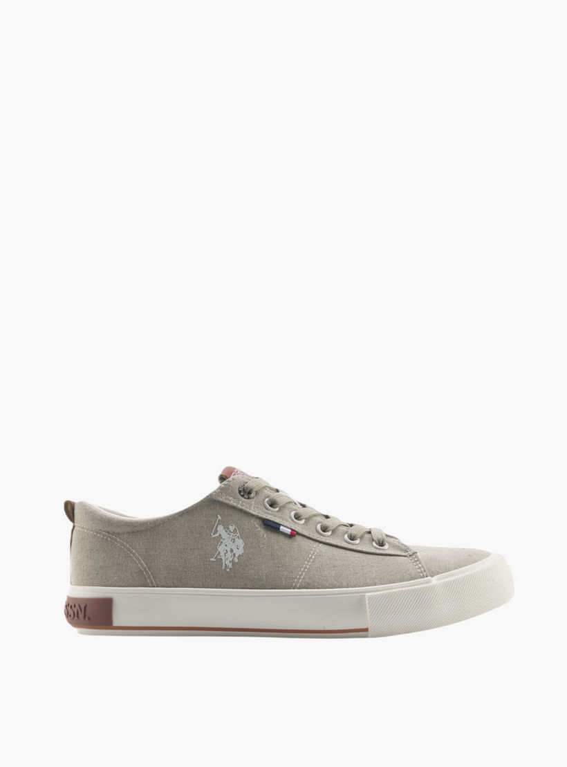 حذاء سنيكرز قماش برباط للرجال من يو اس بولو أسن-men-shoes-sneakers-image-2