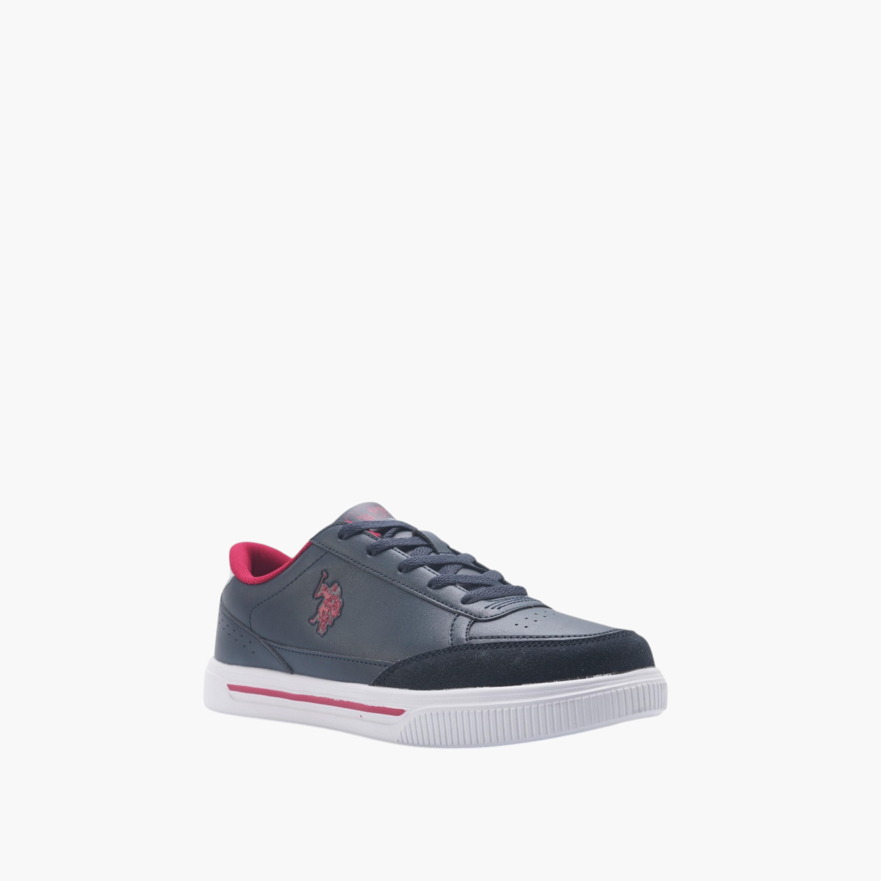 U.S. Polo Assn Logo Detail Lace-Up Sneakers-men-shoes-sneakers-image-1