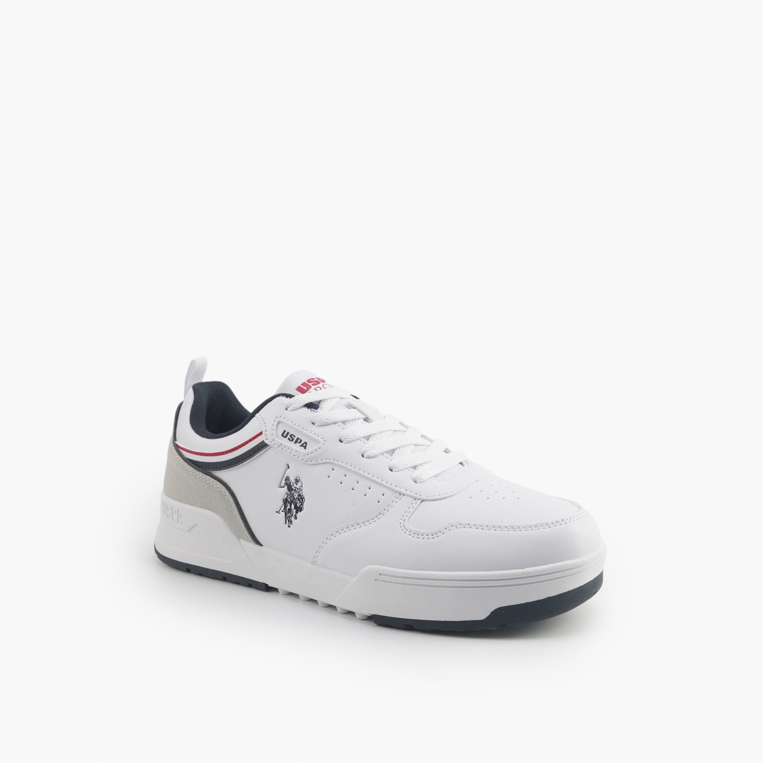 U.S. Polo Assn Men Perforated Lace-Up Sneakers-men-shoes-sneakers-image-1