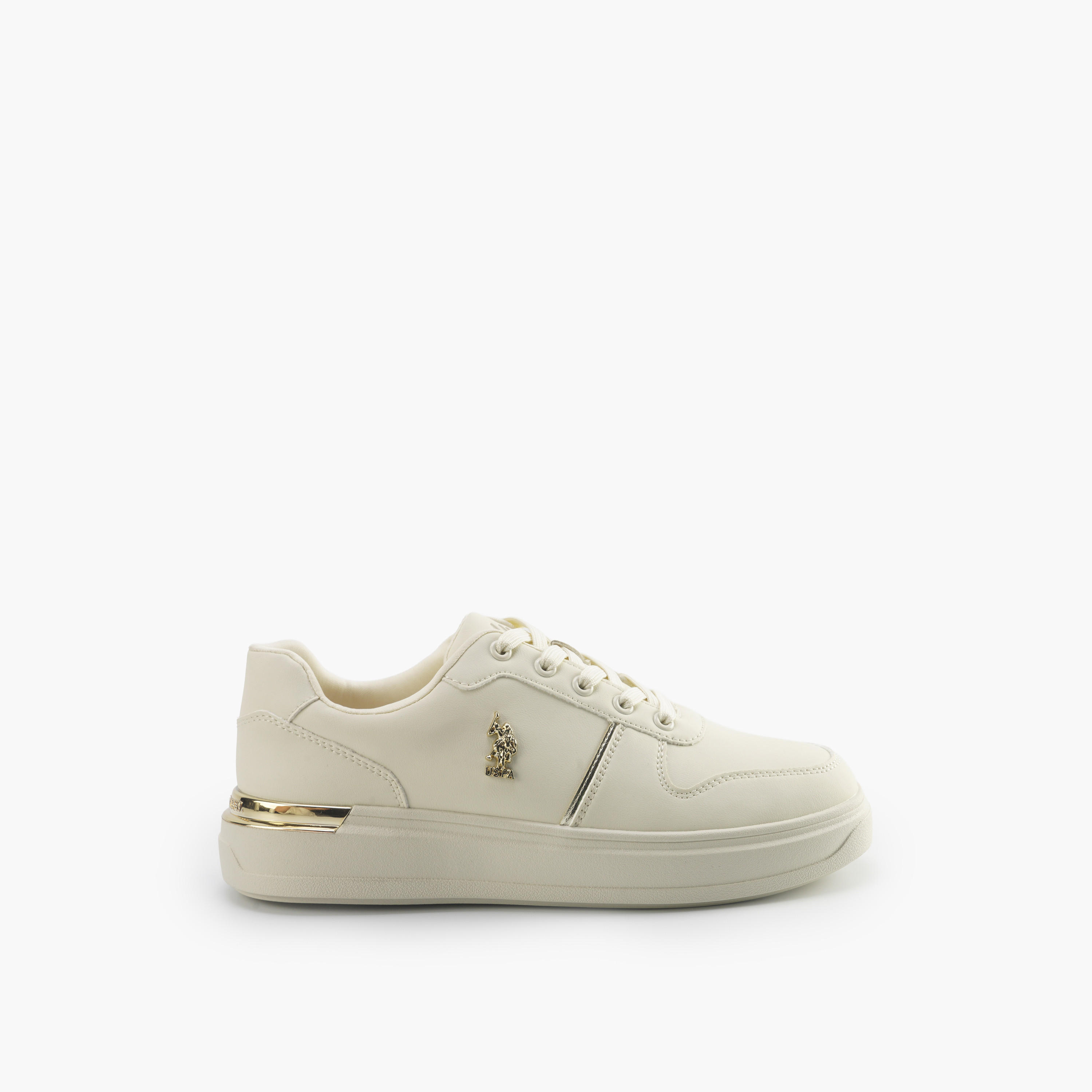 U.S. Polo Assn Women Logo Accent Lace-Up Sneakers-women-shoes-sneakers-image-2