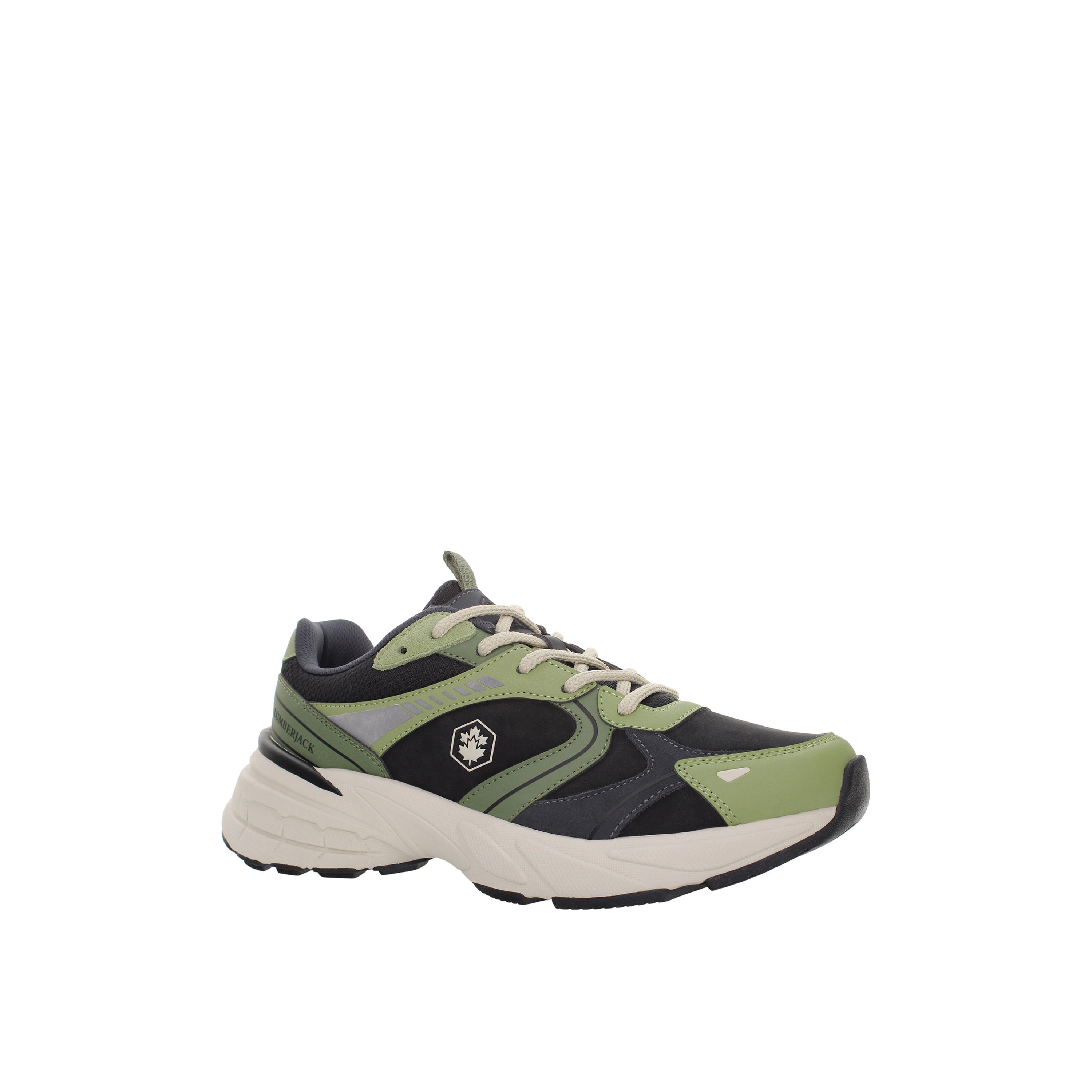 Lumberjack Men MONEY Panelled Lace-Up Sneakers-men-shoes-sneakers-image-1