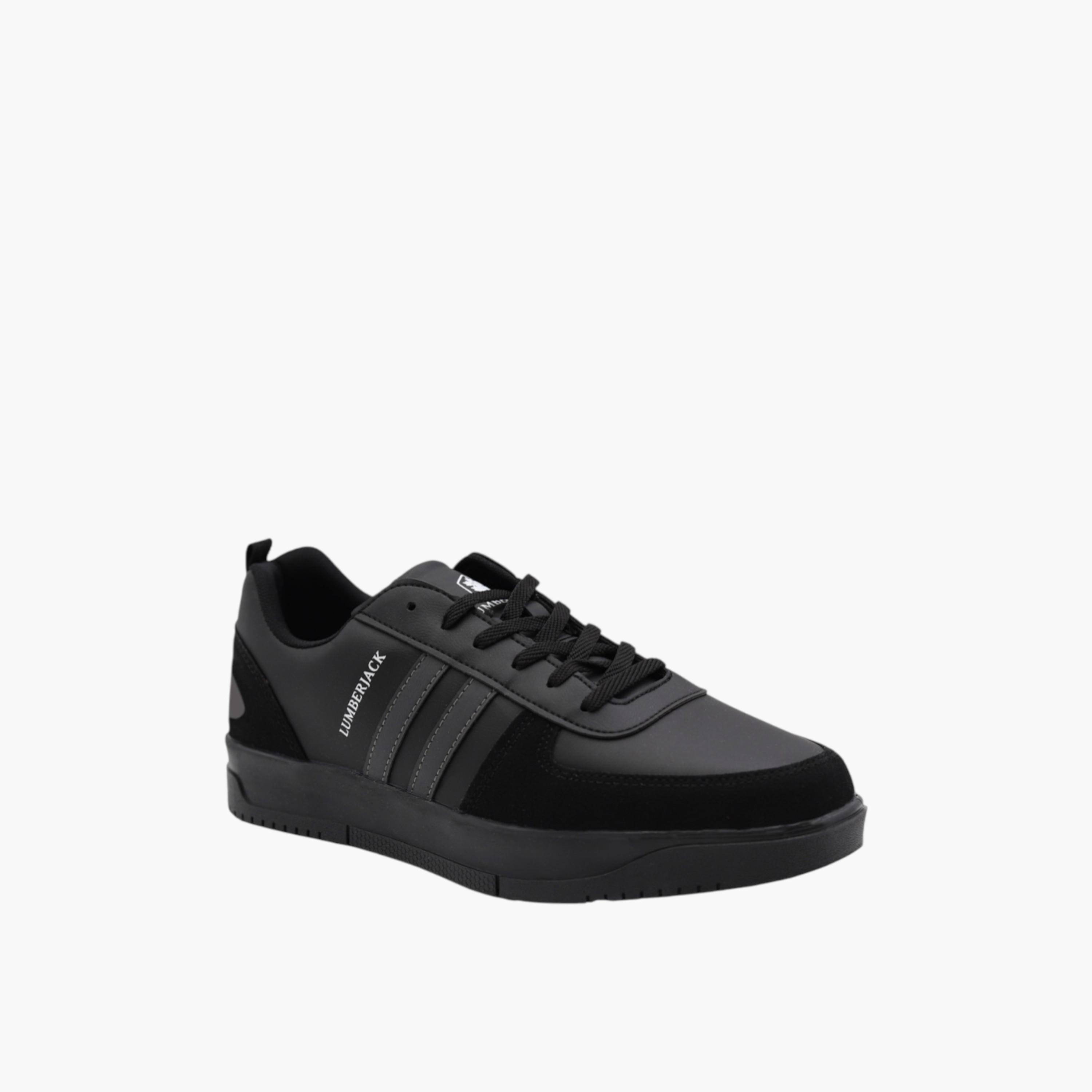 Lumberjack Men's Panelled Lace-Up Sneakers-men-shoes-sneakers-image-1