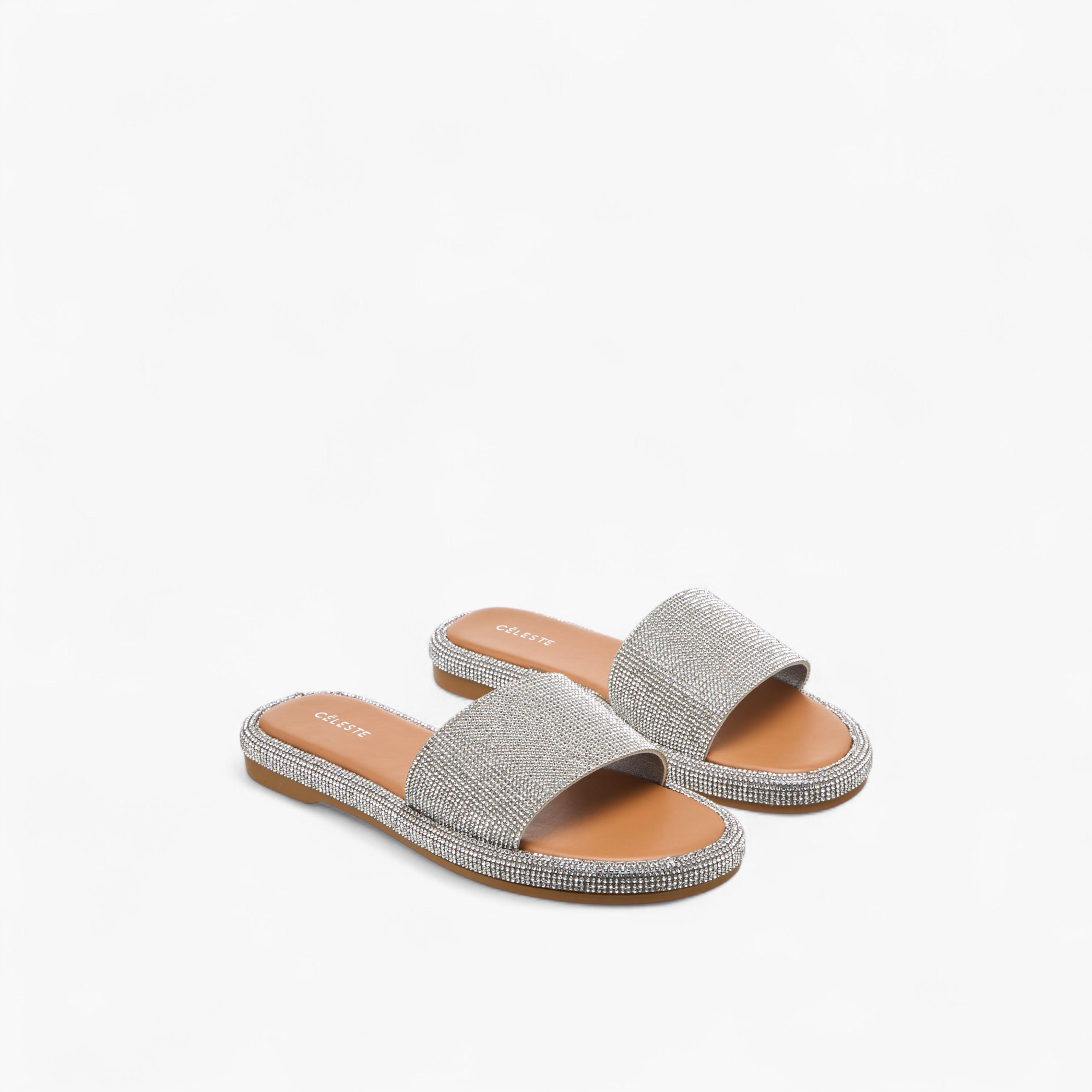 صندل مزين سهل الارتداء للنساء من سيليست - A1044-27-women-shoes-flats-sandals-image-1