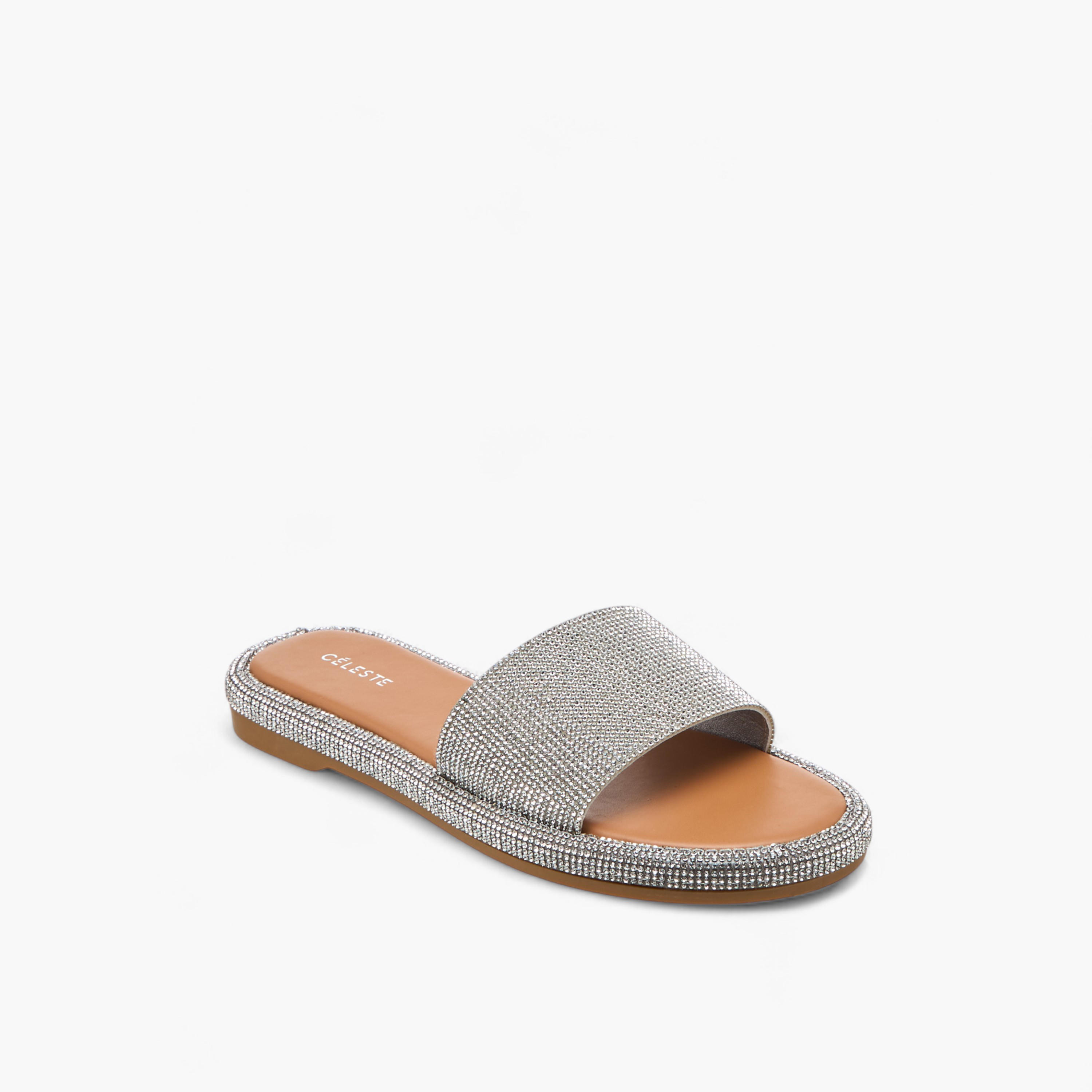 صندل مزين سهل الارتداء للنساء من سيليست - A1044-27-women-shoes-flats-sandals-image-2