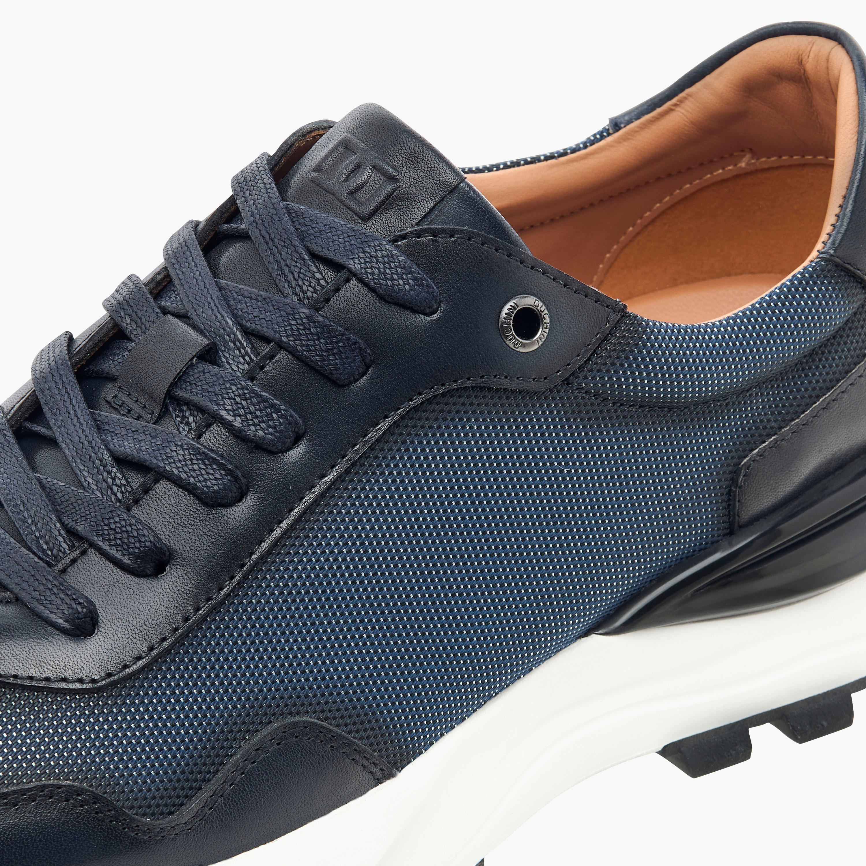 Duchini Men's Textured Lace-Up Ankle Sneakers-men-shoes-sneakers-image-4