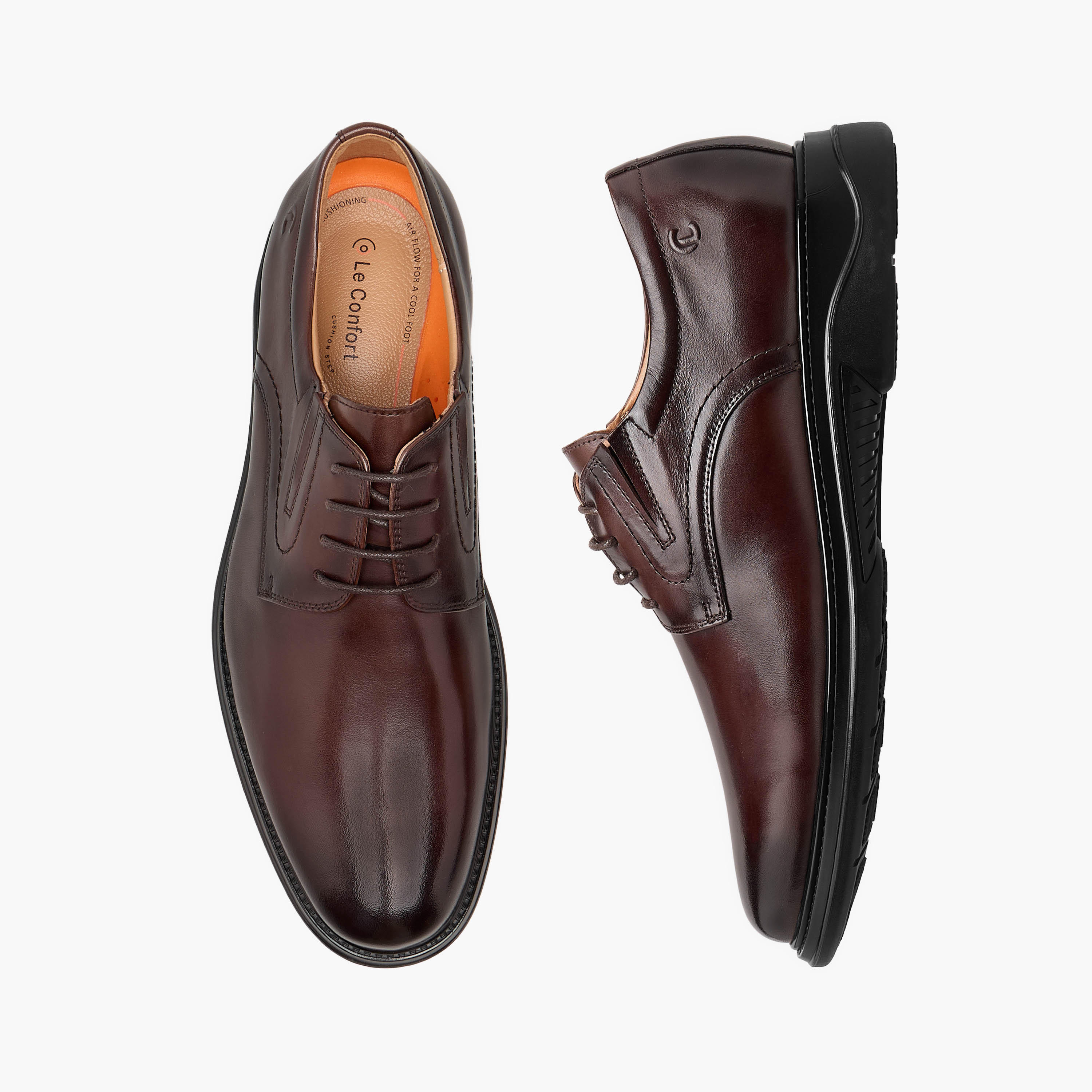 Le Confort Men Genuine Leather Lace-Up Derby Shoes-men-shoes-formalshoes-image-1