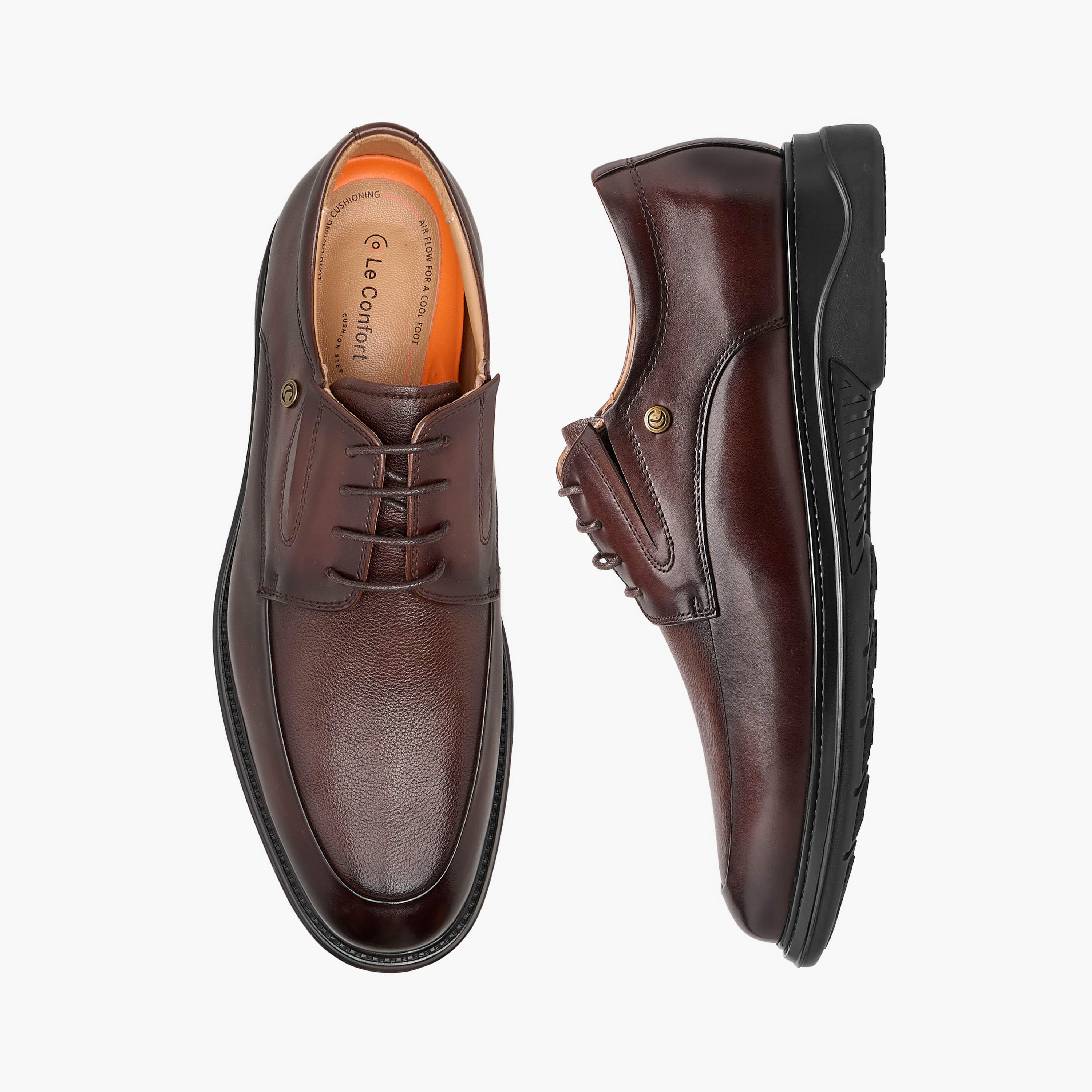 Le Confort Men Genuine Leather Lace-Up Derby Shoes-men-shoes-formalshoes-image-1