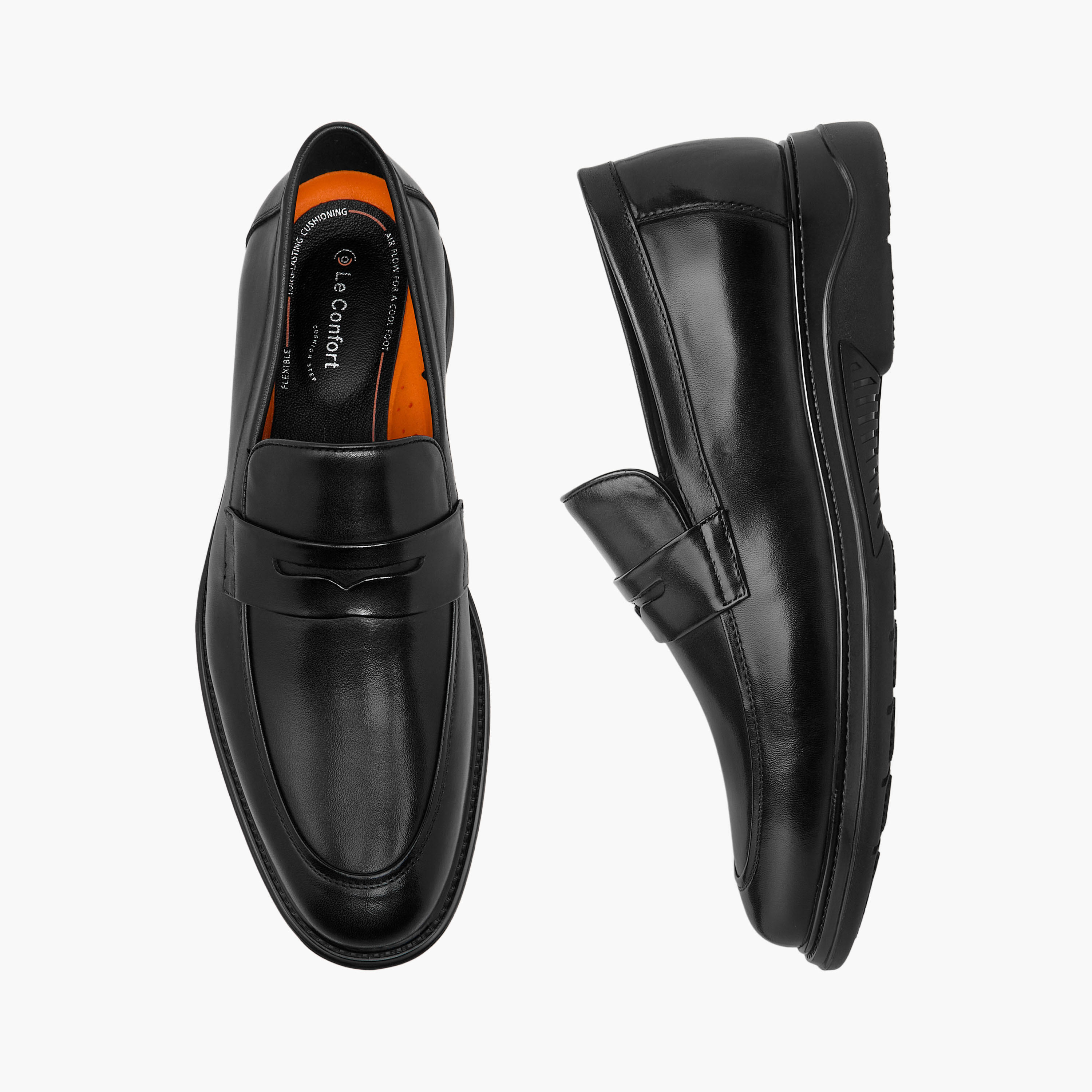 Le Confort Men Genuine Leather Slip-On Loafers-men-shoes-loafersandmoccasins-image-1