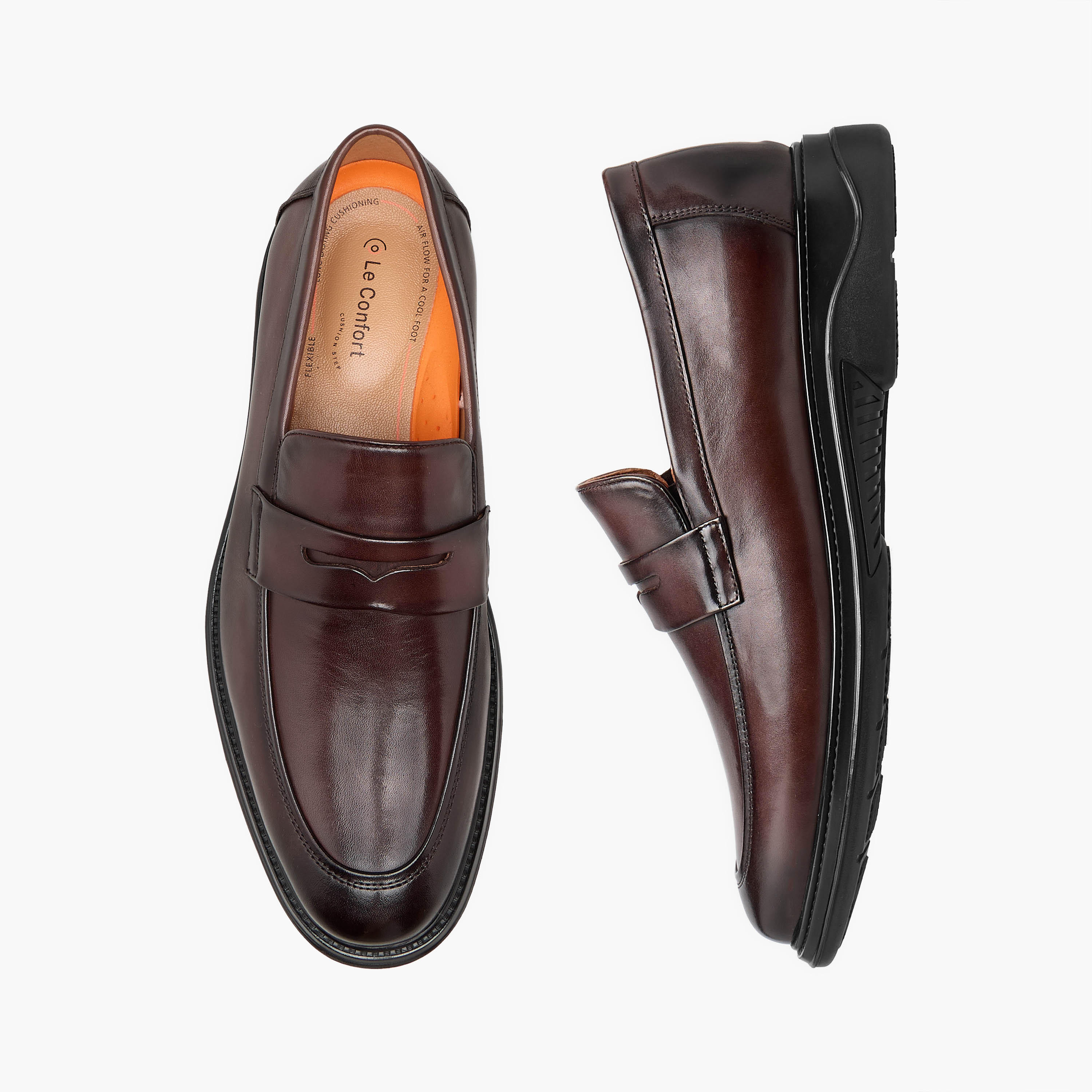 Le Confort Men Genuine Leather Slip-On Loafers-men-shoes-loafersandmoccasins-image-1