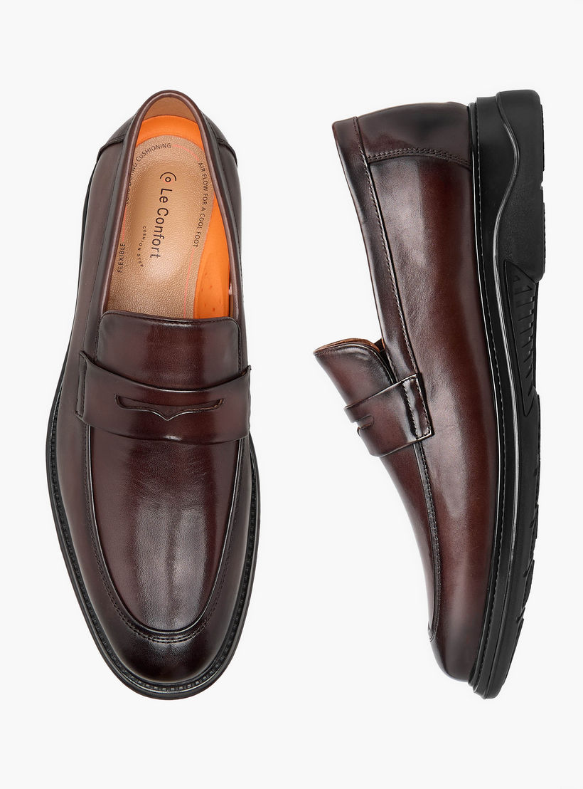 Le Confort Men Genuine Leather Slip-On Loafers-men-shoes-loafersandmoccasins-image-1