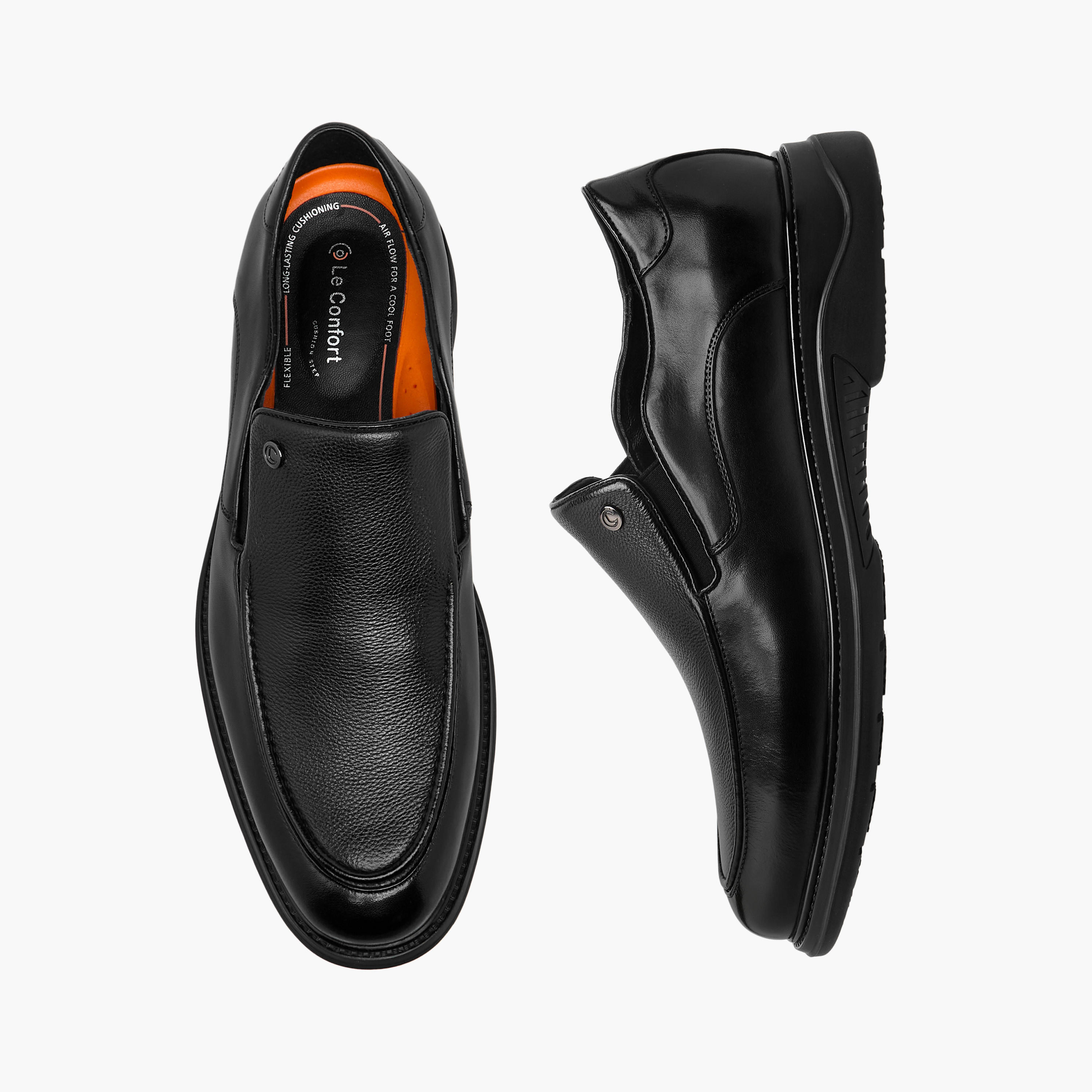 Le Confort Men Genuine Leather Slip-On Loafers-men-shoes-loafersandmoccasins-image-1