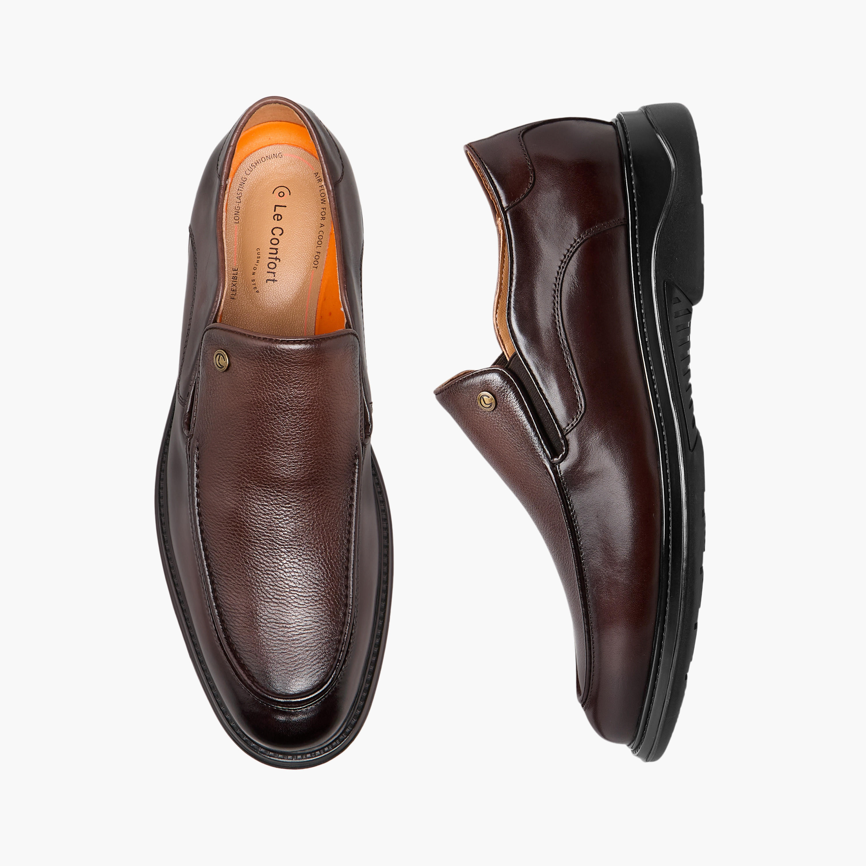 Le Confort Men Genuine Leather Slip-On Loafers-men-shoes-loafersandmoccasins-image-1