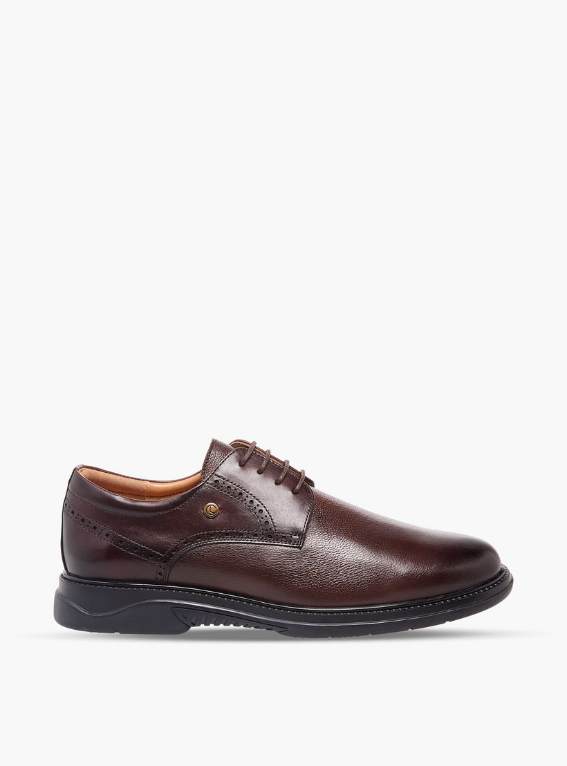 حذاء ديربي جلد برباط إغلاق للرجال من لو كونفورت-men-shoes-formalshoes-image-3