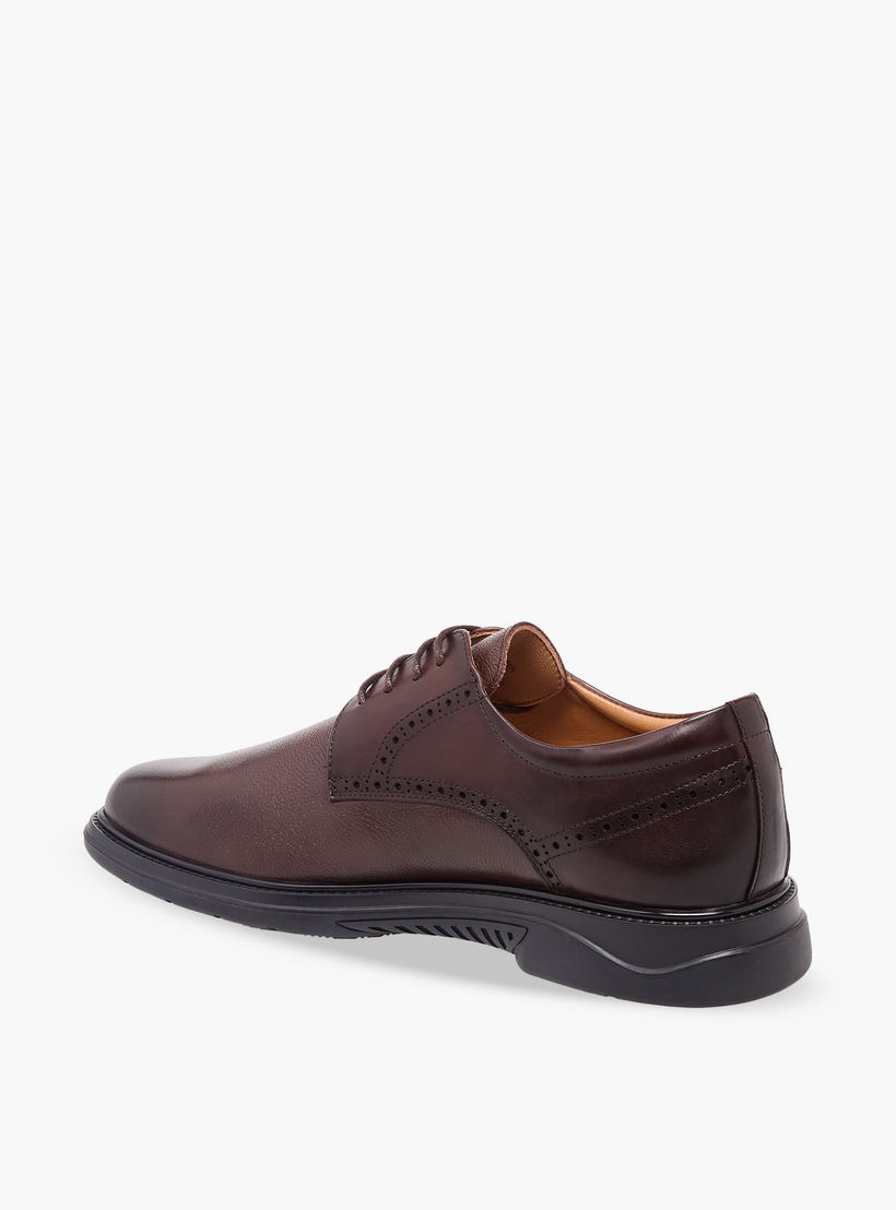 حذاء ديربي جلد برباط إغلاق للرجال من لو كونفورت-men-shoes-formalshoes-image-5