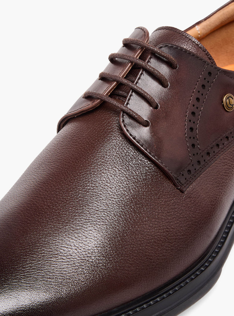 حذاء ديربي جلد برباط إغلاق للرجال من لو كونفورت-men-shoes-formalshoes-image-7