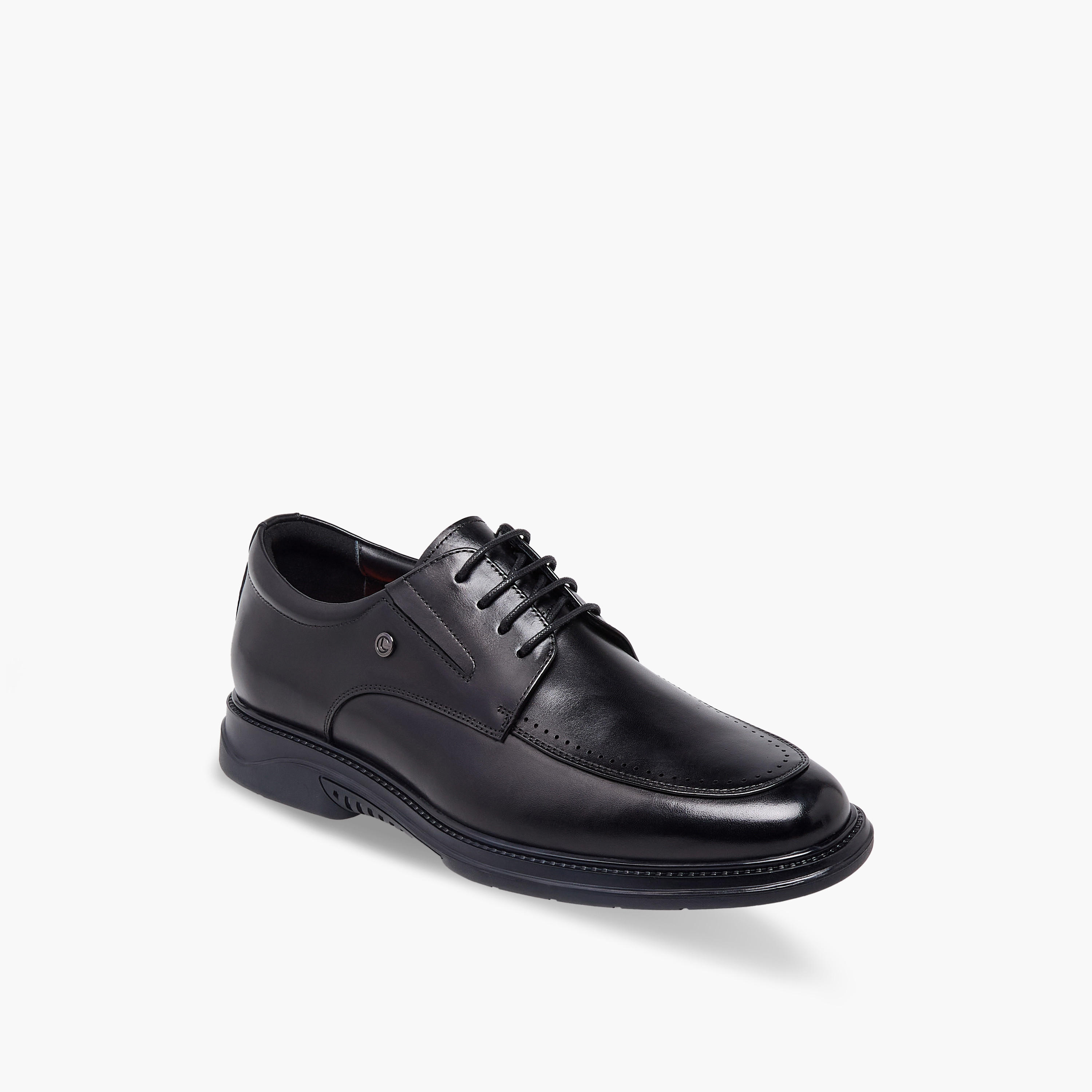 Le Confort Men Lace-Up Leather Derby Shoes-men-shoes-formalshoes-image-2