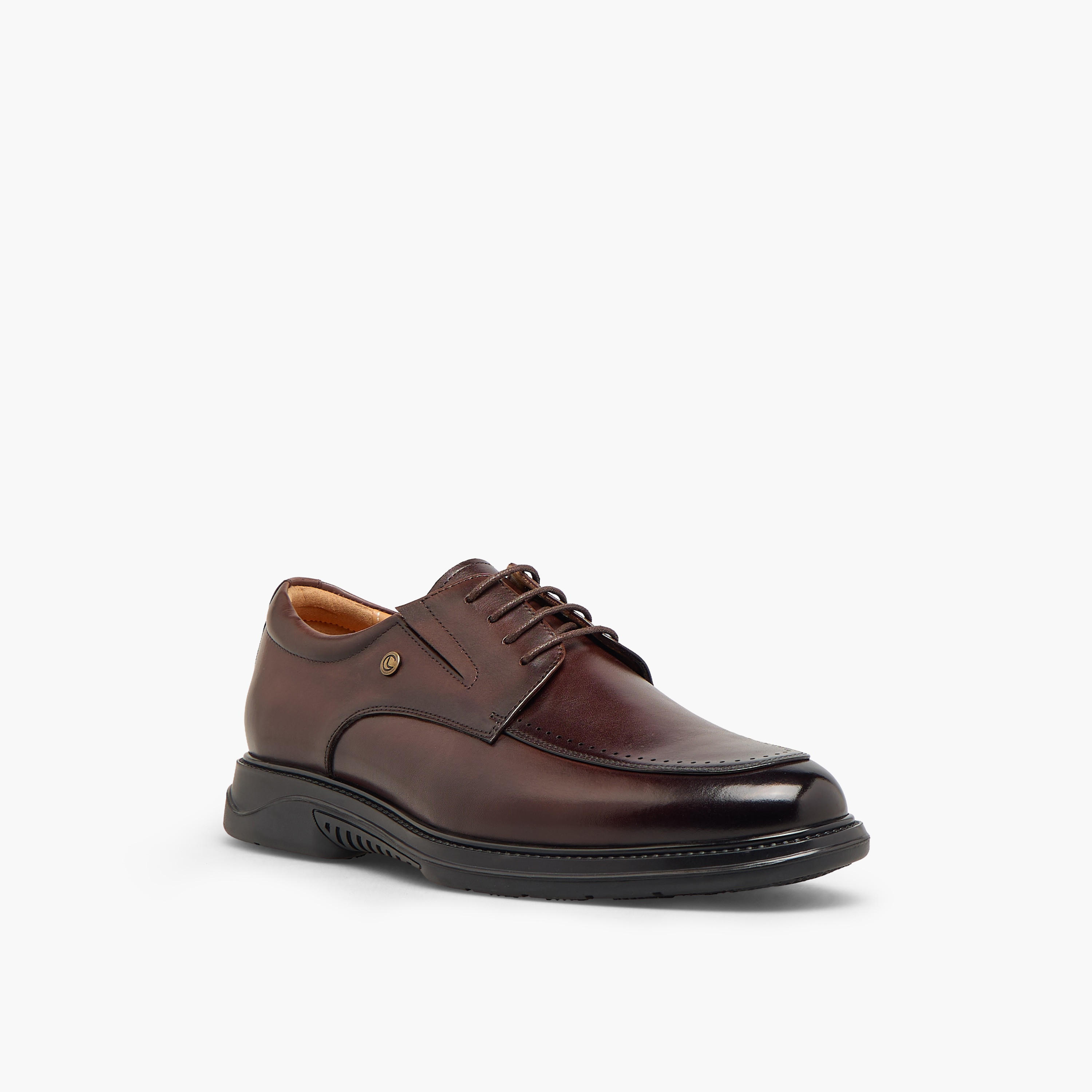 حذاء ديربي جلد برباط إغلاق للرجال من لو كونفورت-men-shoes-formalshoes-image-2