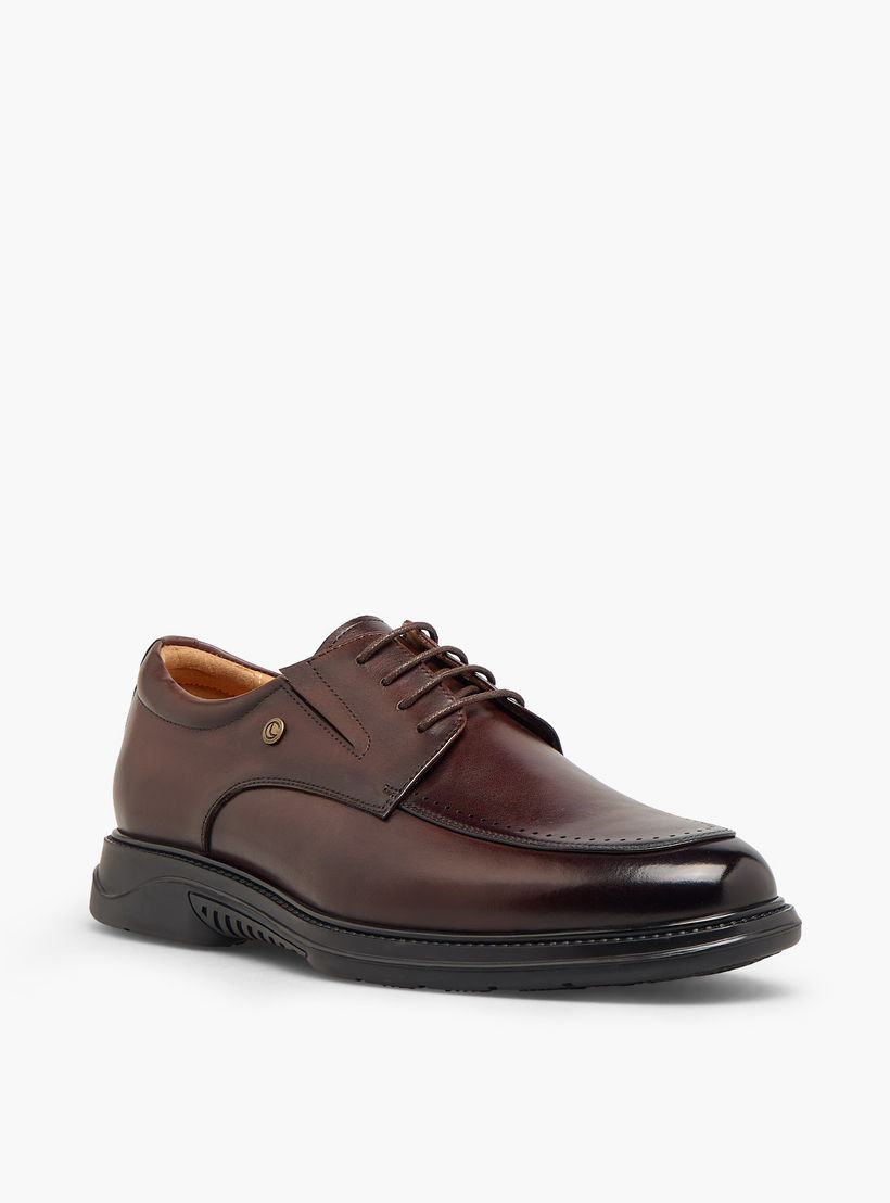 حذاء ديربي جلد برباط إغلاق للرجال من لو كونفورت-men-shoes-formalshoes-image-2
