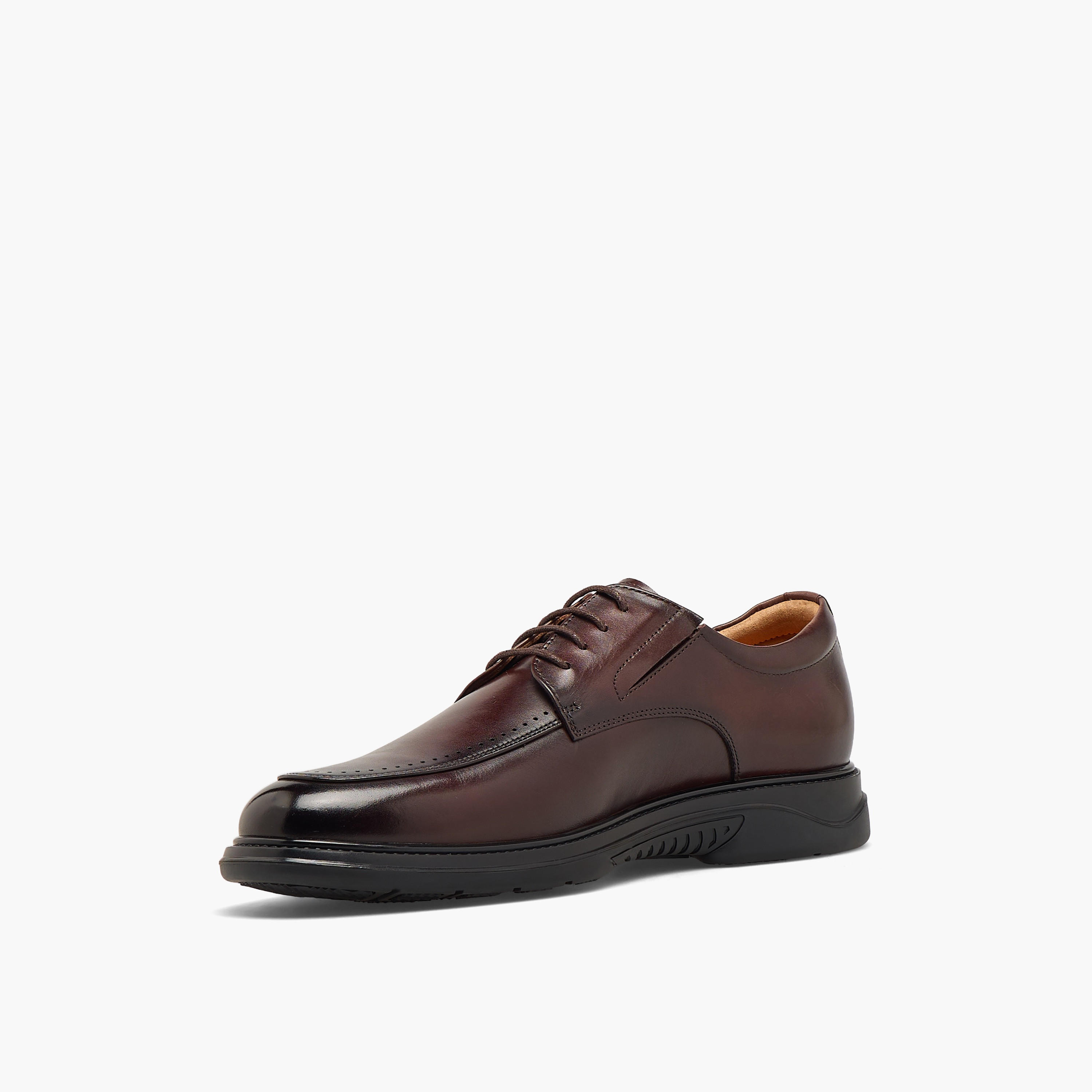 حذاء ديربي جلد برباط إغلاق للرجال من لو كونفورت-men-shoes-formalshoes-image-4