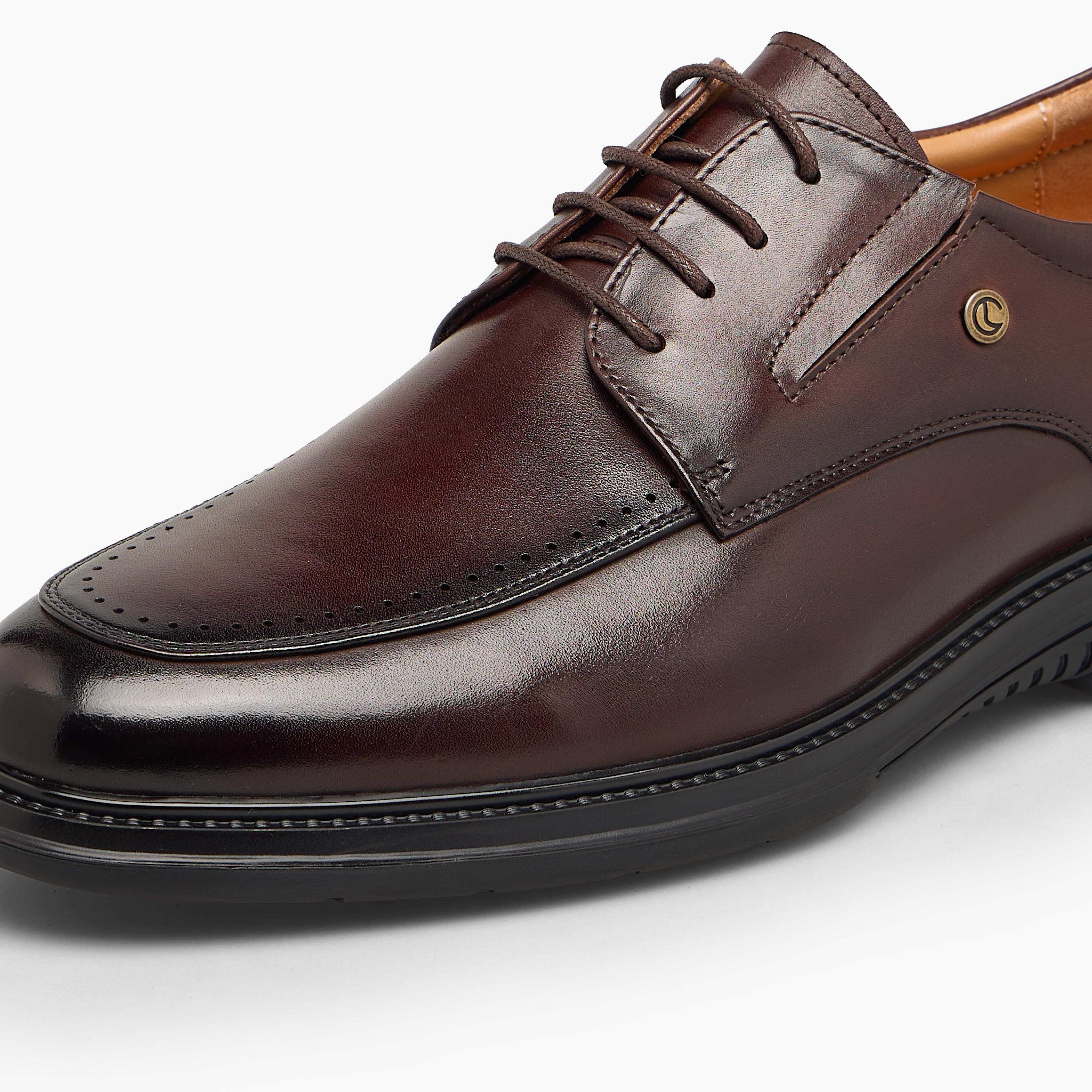 حذاء ديربي جلد برباط إغلاق للرجال من لو كونفورت-men-shoes-formalshoes-image-7