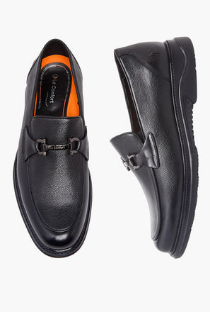 حذاء لوفر جلد سهل الارتداء للرجال من لو كونفورت-men-shoes-image-1
