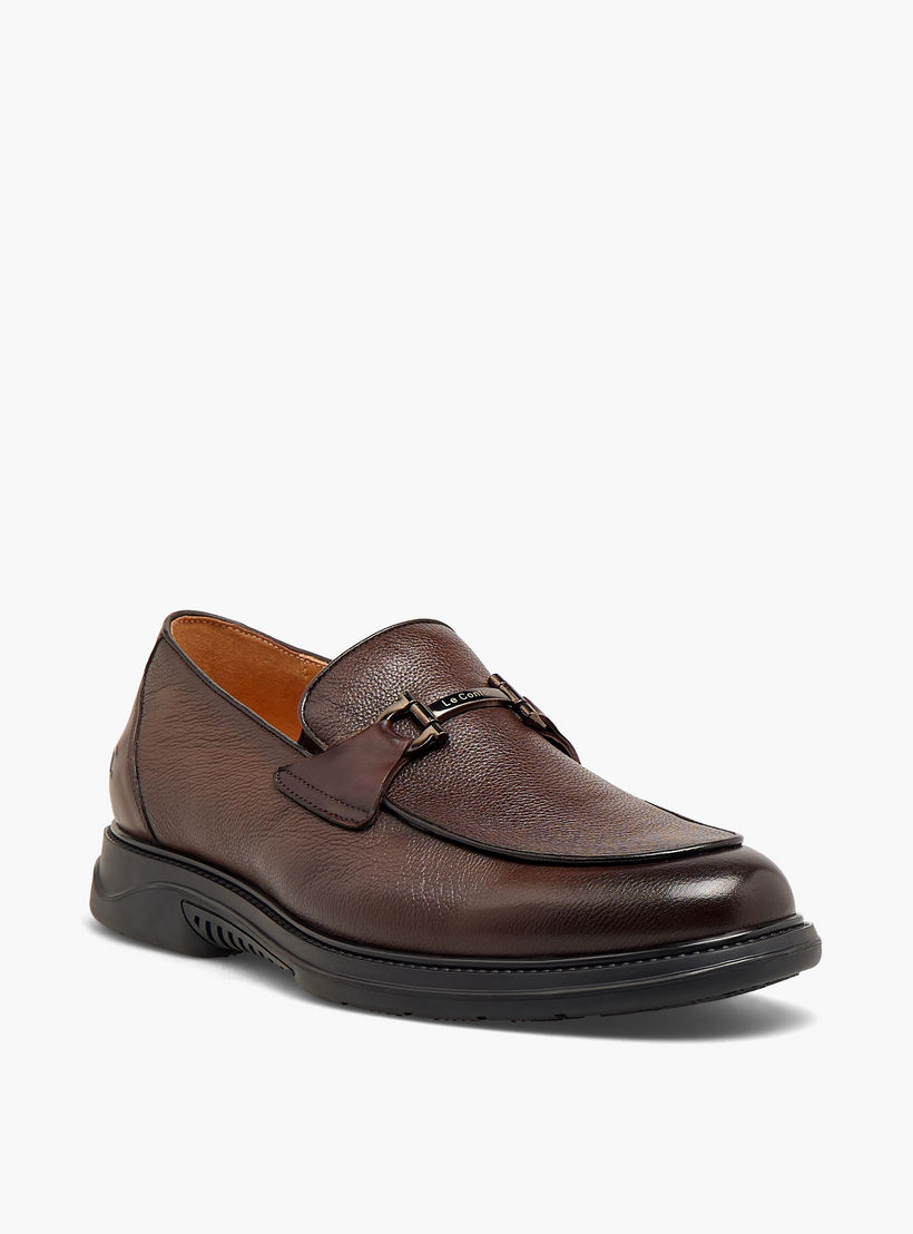 حذاء لوفر جلد سهل الارتداء للرجال من لو كونفورت-men-shoes-formalshoes-image-2