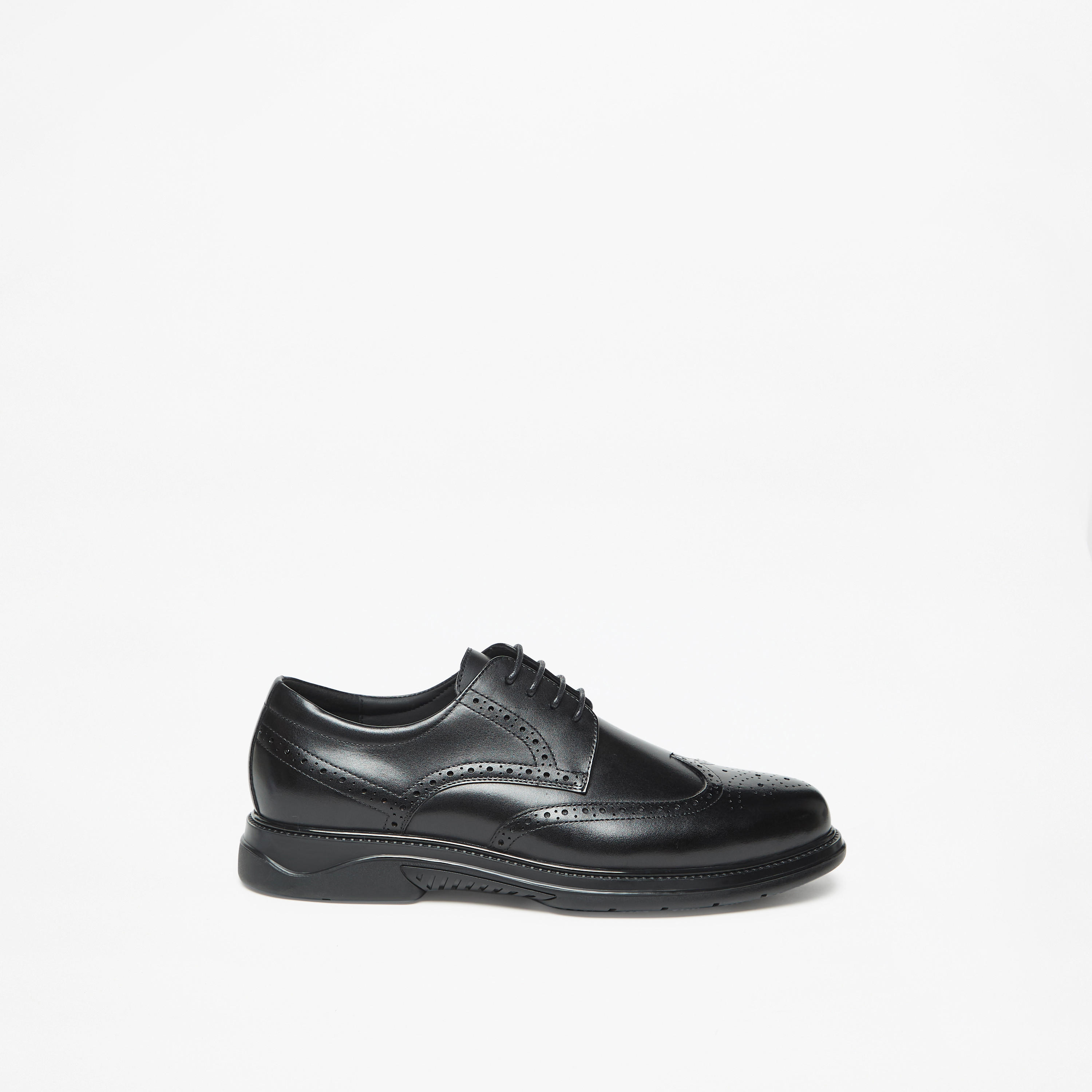 Le Confort Leather Perforated Derby Shoes with Lace-Up Closure-men-shoes-formalshoes-image-3