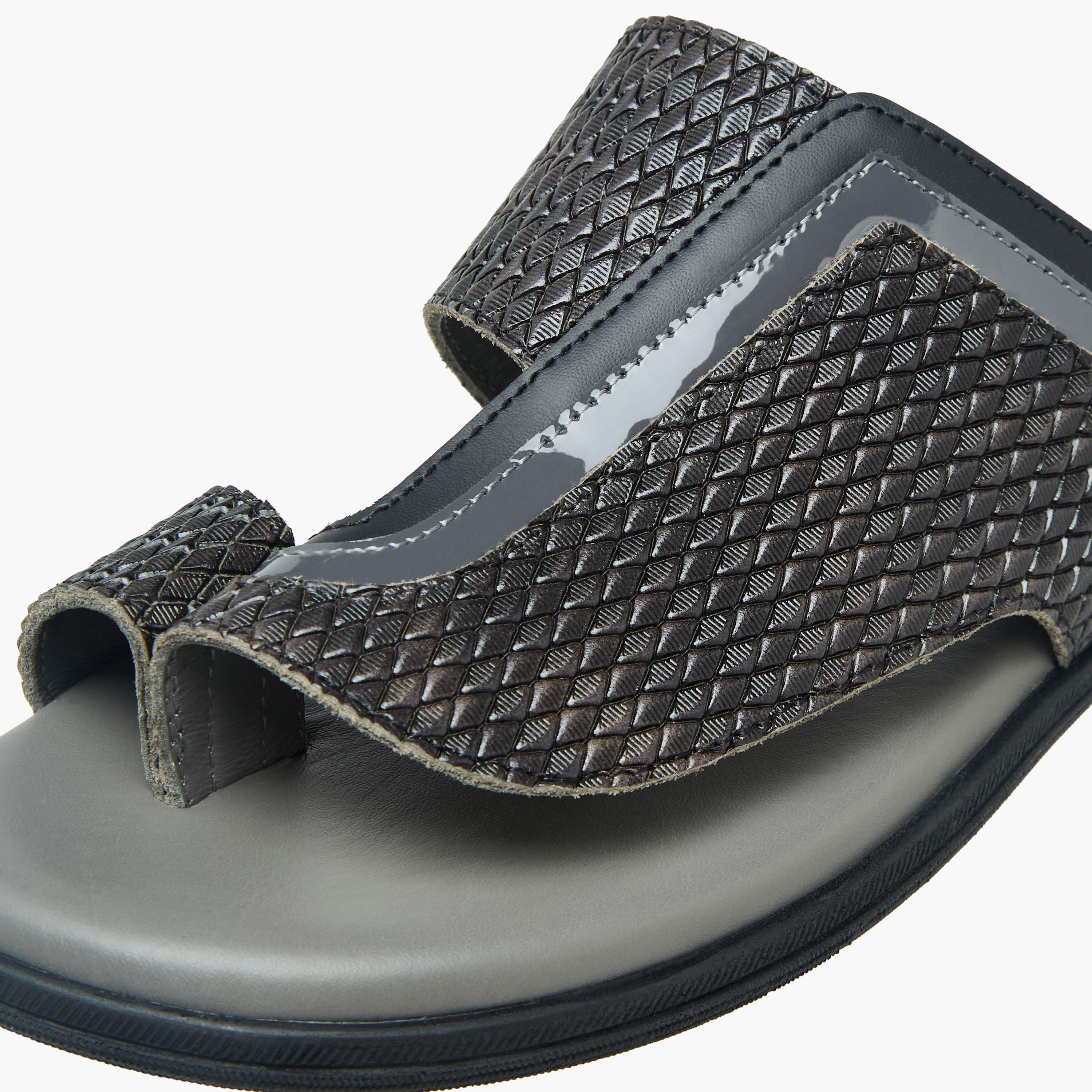 Al Waha Boys Leather Arabic Sandals-boys-shoes-sandals-image-4