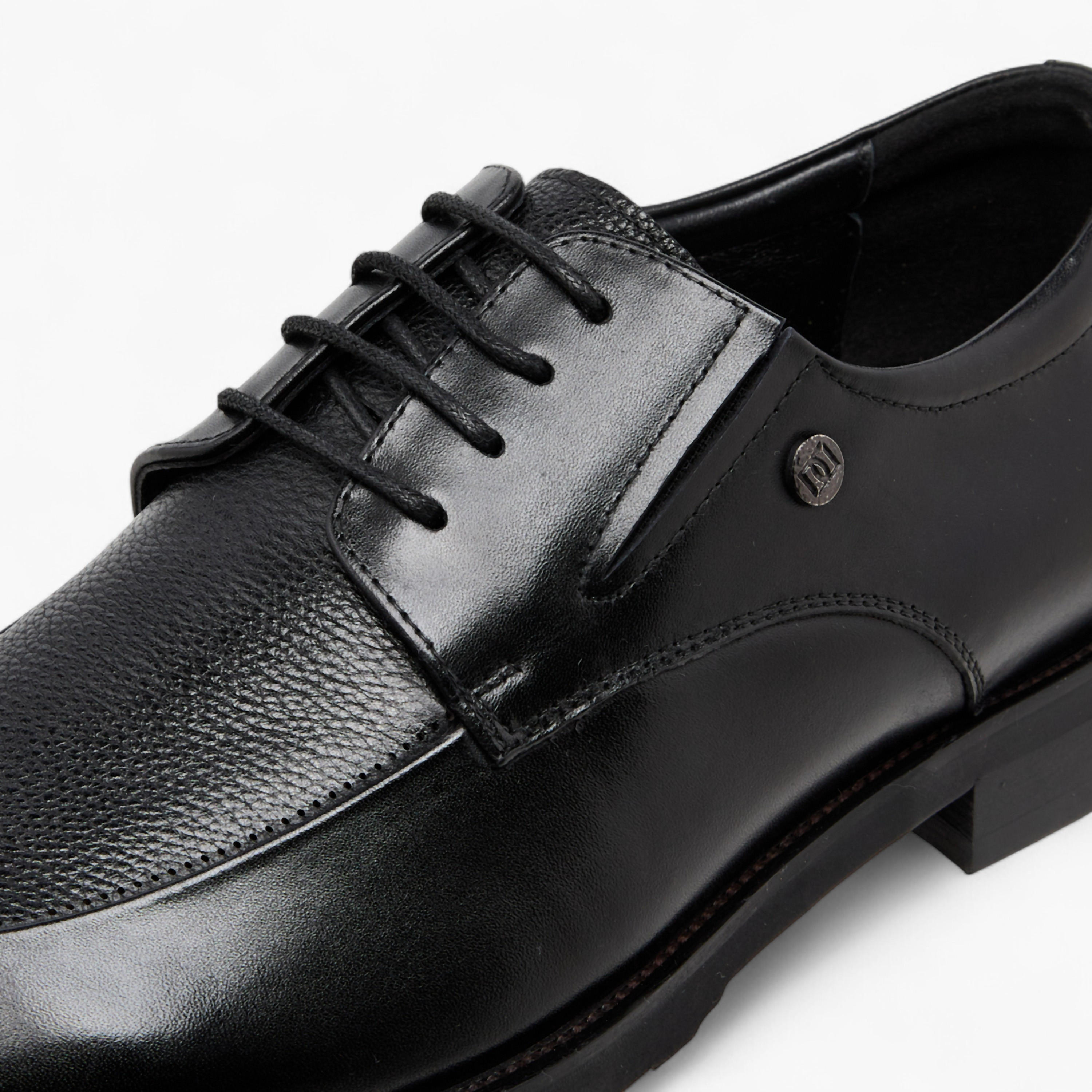 Duchini Men Genuine Leather Lace-Up Derby Shoes-men-shoes-formalshoes-image-4