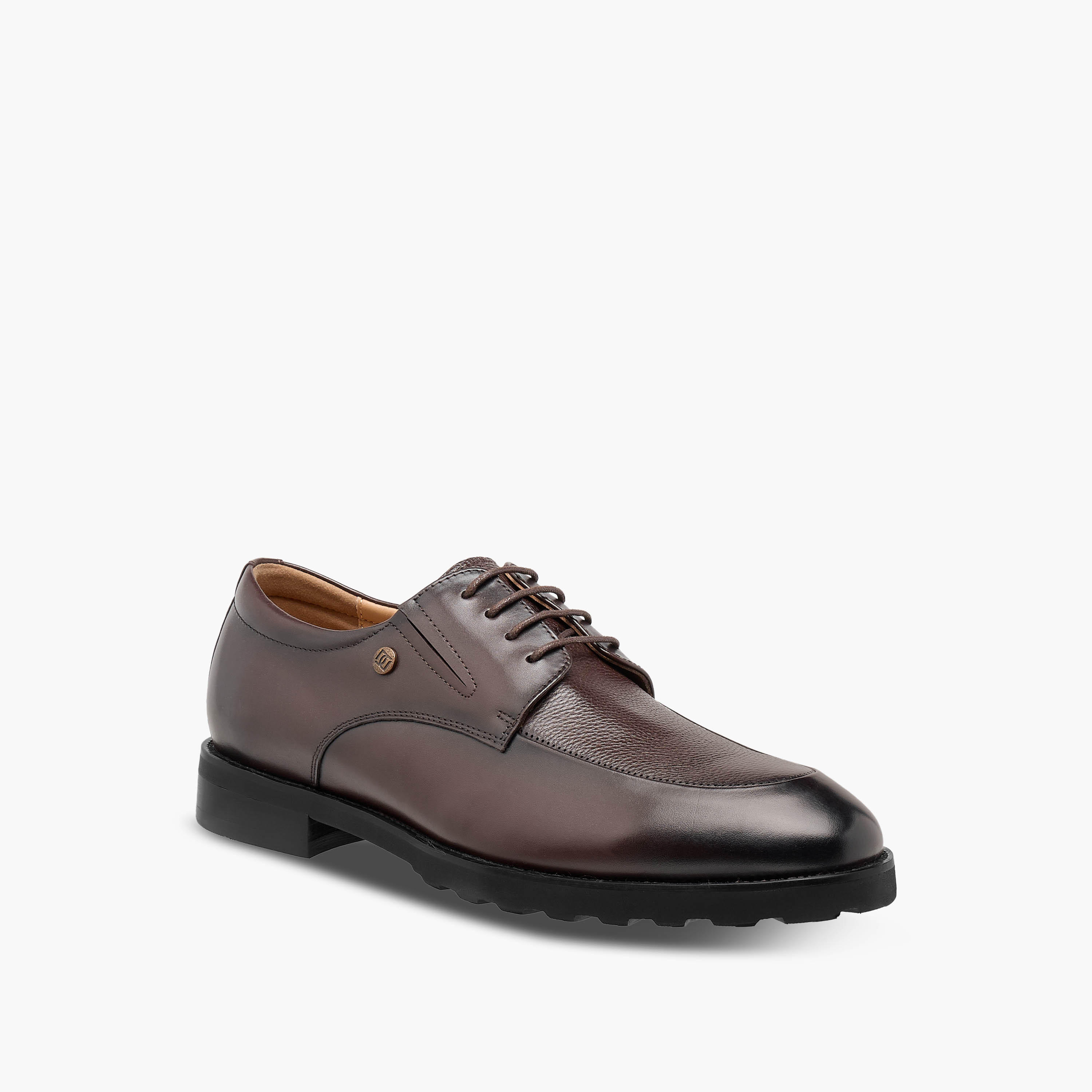 Duchini Men Genuine Leather Lace-Up Derby Shoes-men-shoes-formalshoes-image-2