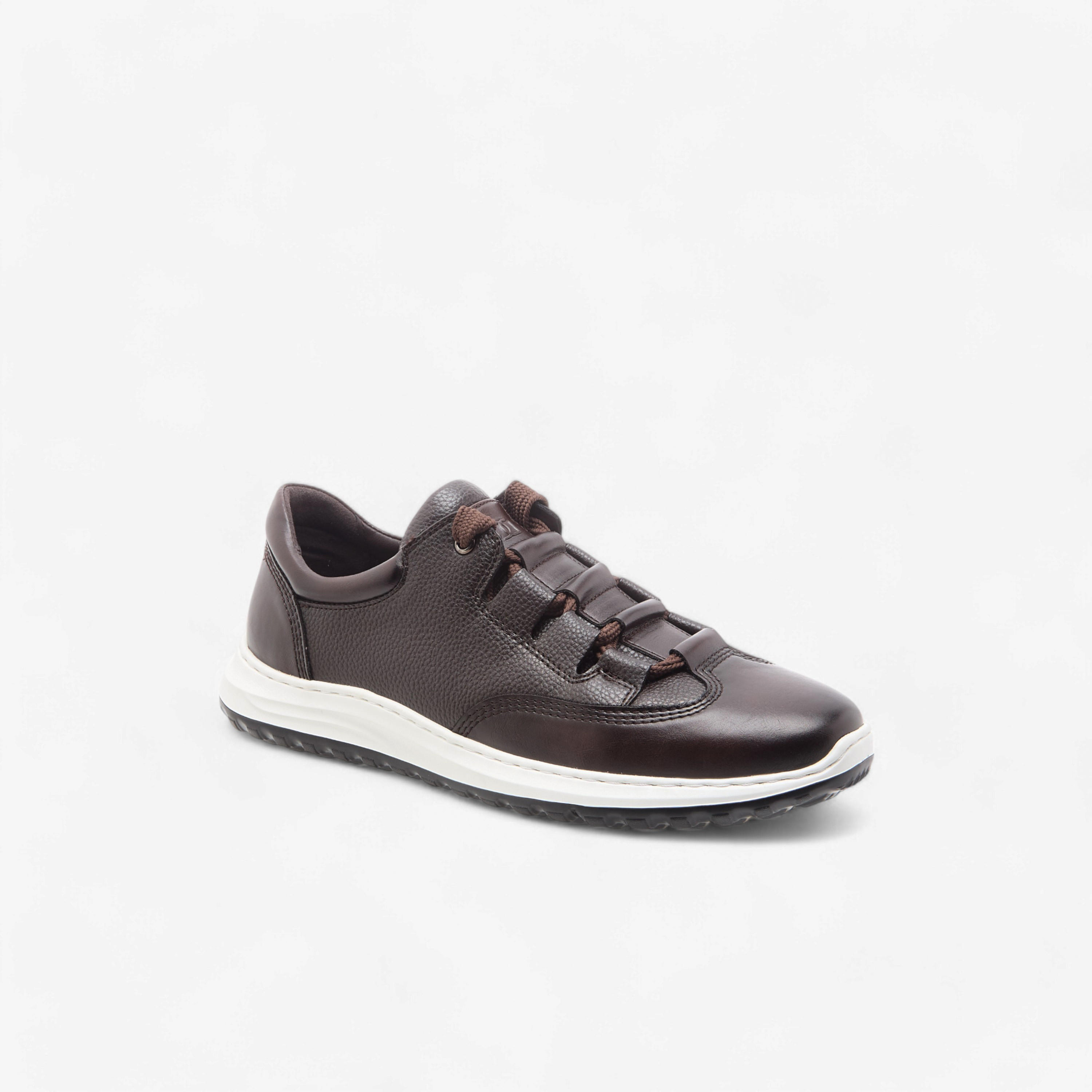 Duchini Men's Textured Sneakers with Lace-Up Closure-men-shoes-sneakers-image-2