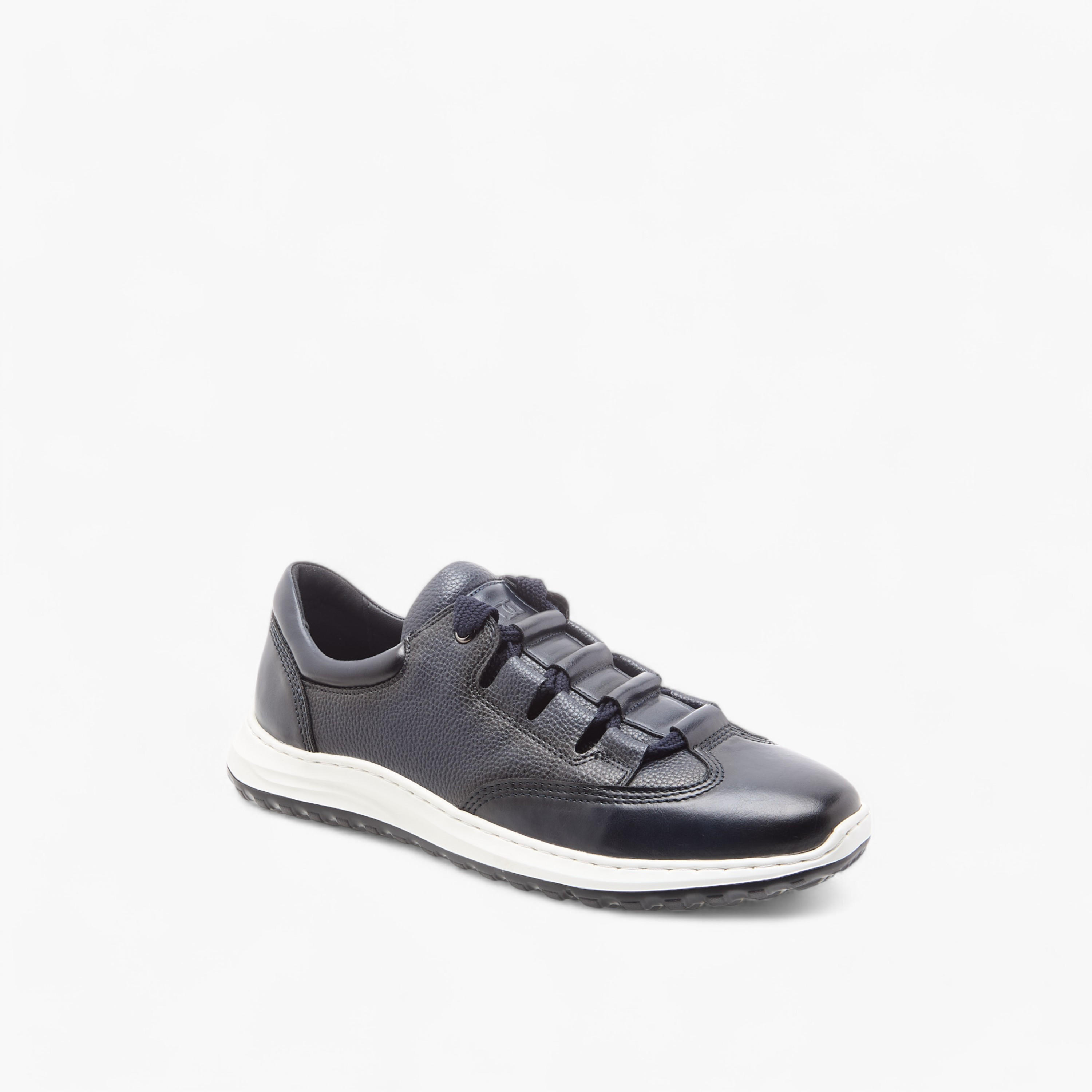 Duchini Men's Textured Sneakers with Lace-Up Closure-men-shoes-sneakers-image-2