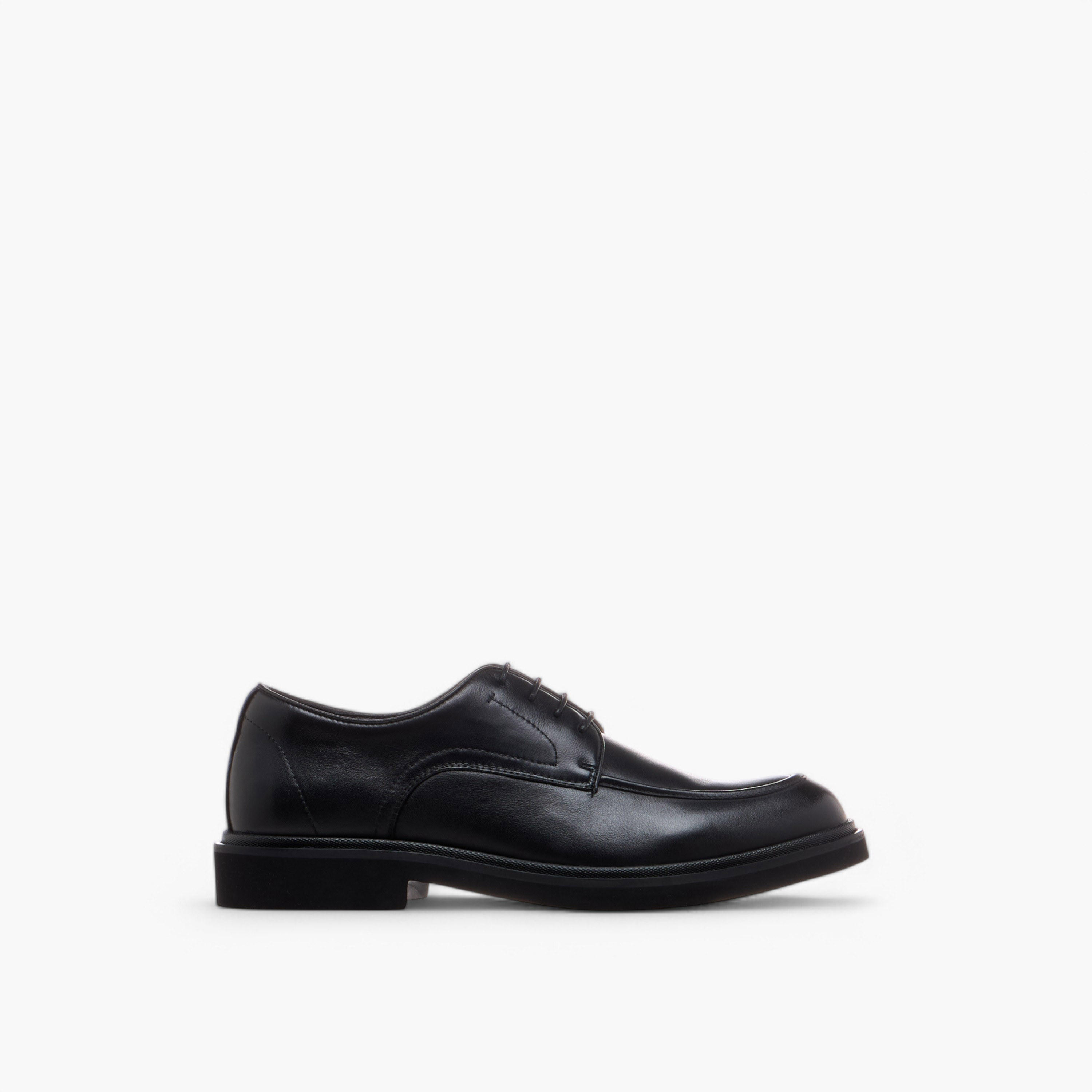 Duchini Men's Leather Solid Lace-Up Derby Shoes-men-shoes-formalshoes-image-3
