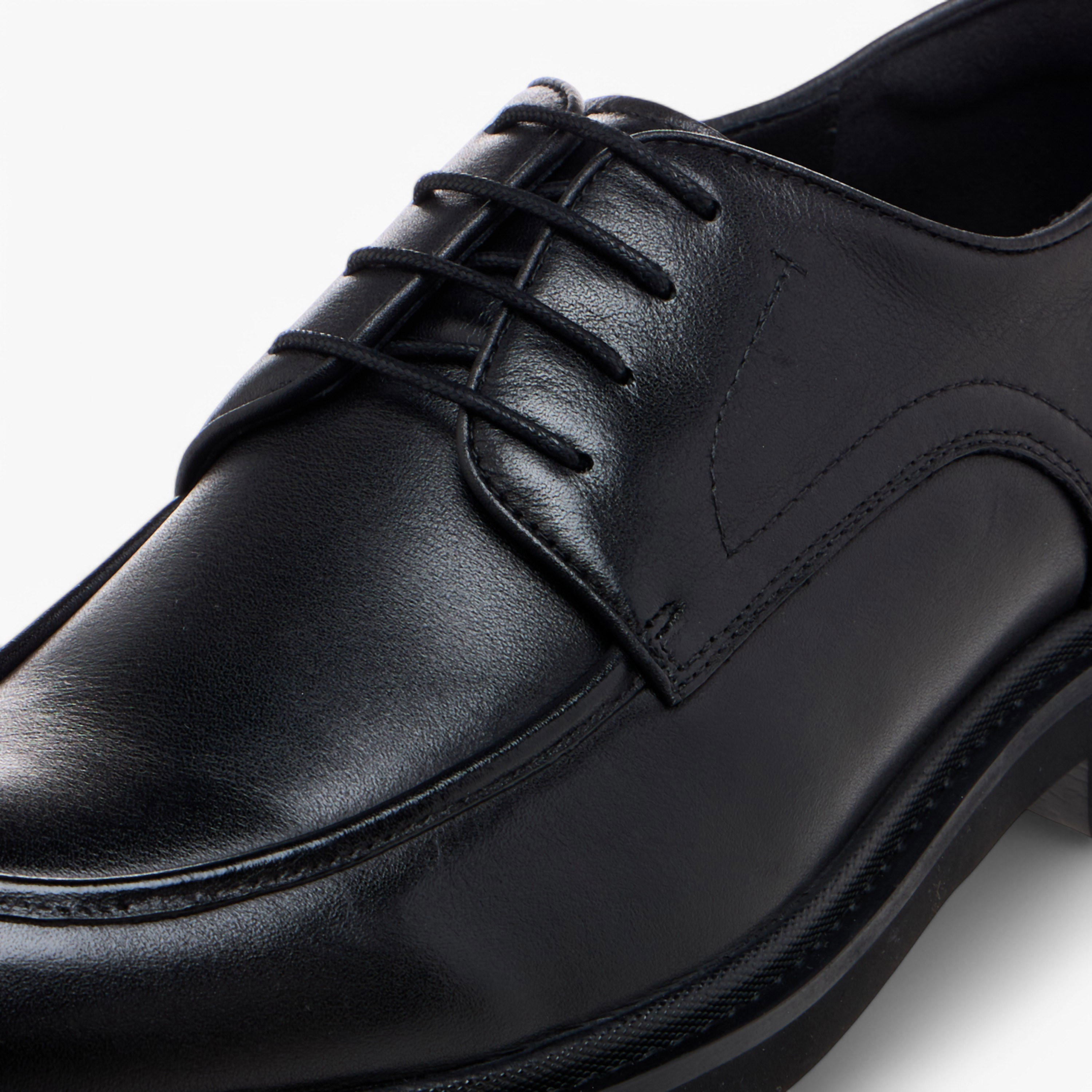 Duchini Men's Leather Solid Lace-Up Derby Shoes-men-shoes-formalshoes-image-4