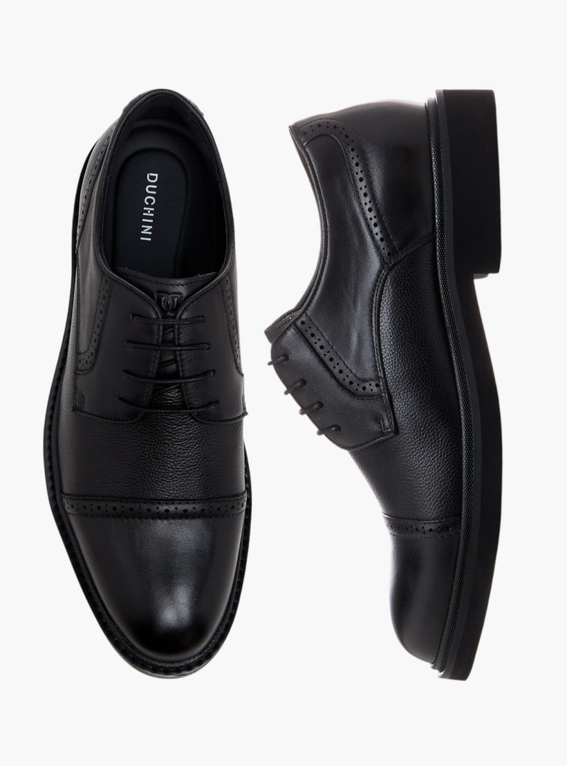 Duchini Men's Genuine Leather Lace-Up Derby Shoes-men-shoes-formalshoes-image-1