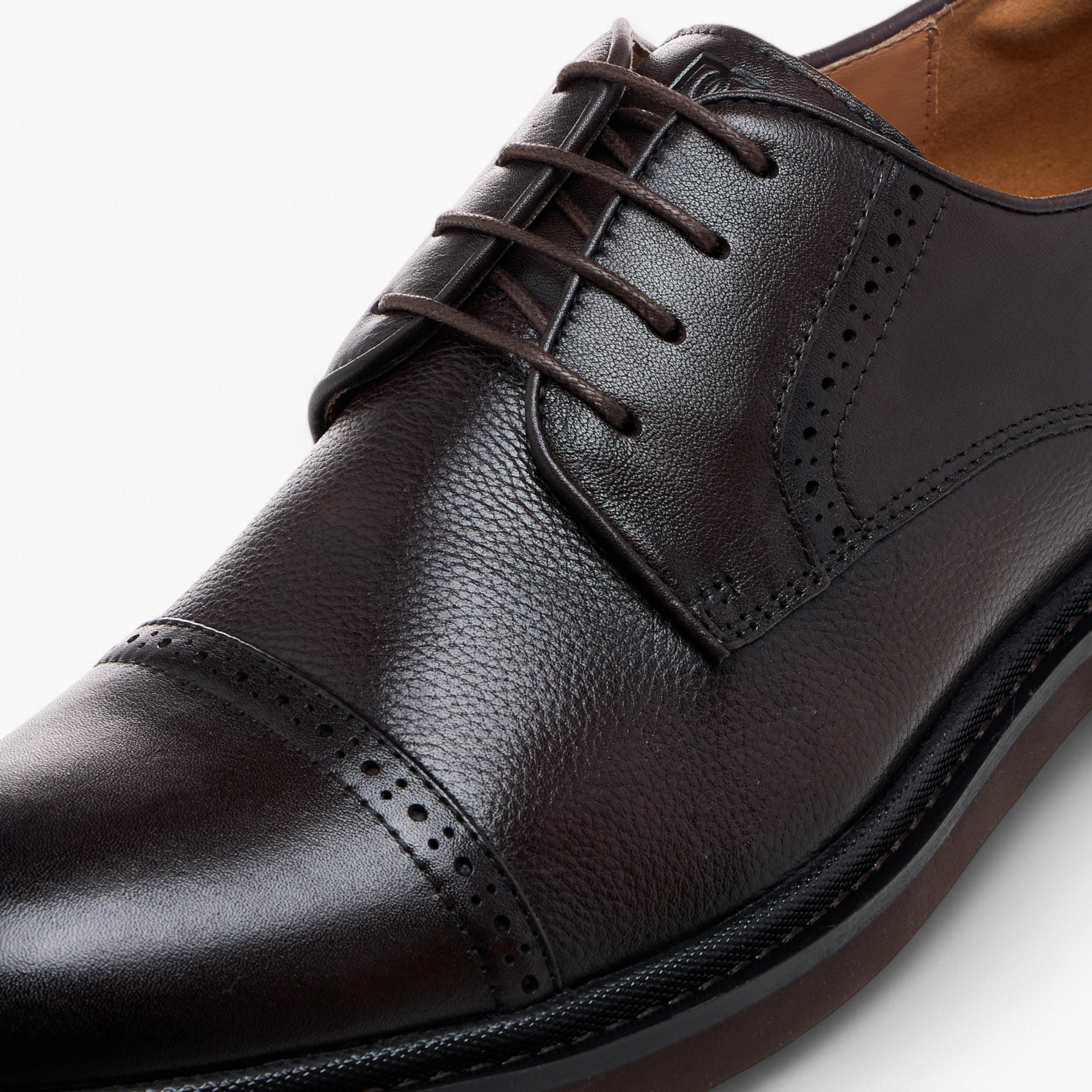 Duchini Men's Genuine Leather Lace-Up Derby Shoes-men-shoes-formalshoes-image-4