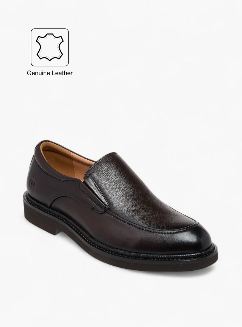 Duchini Men's Leather Solid Slip-On Loafers-men-shoes-loafersandmoccasins-image-2