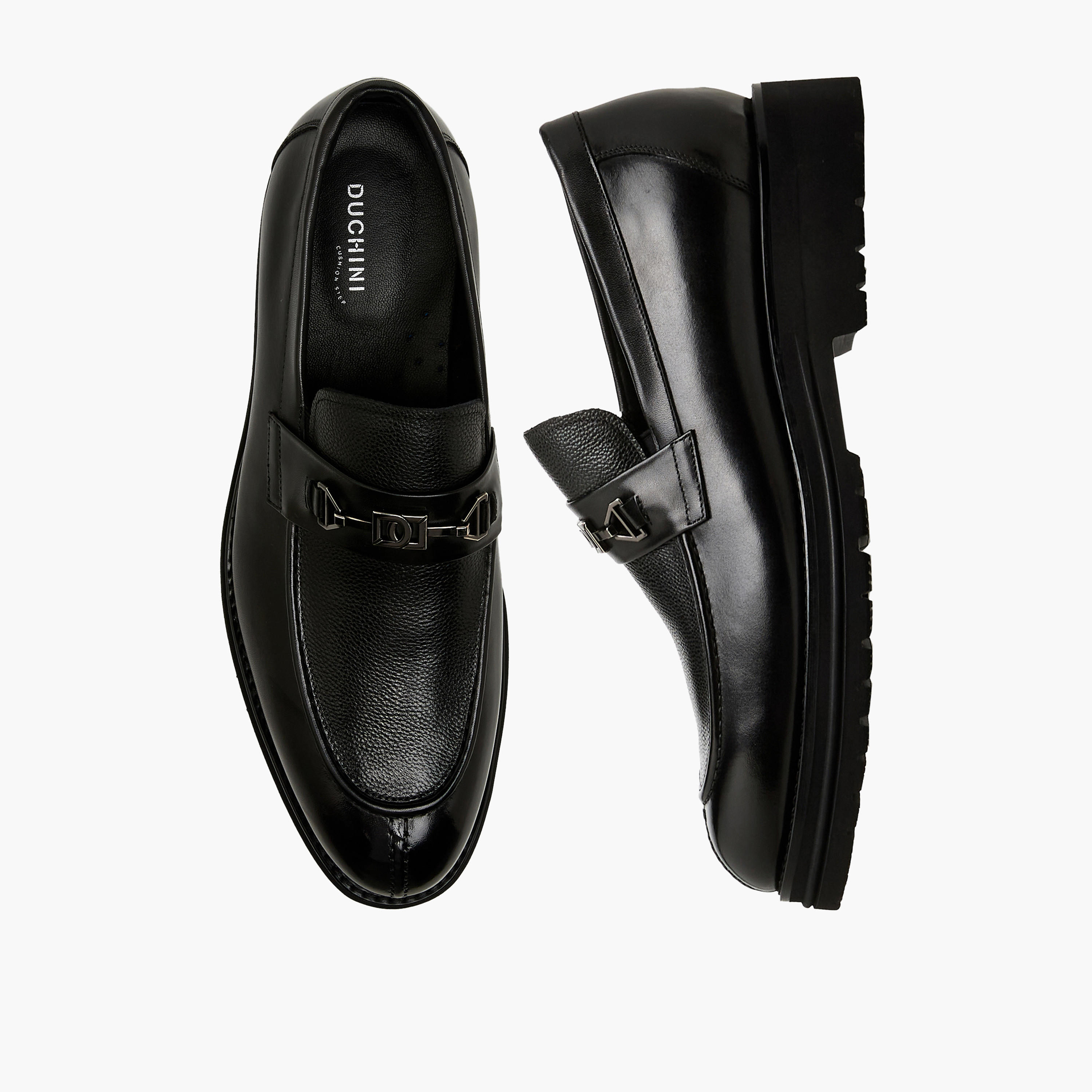 Duchini Men Genuine Leather Slip-On Loafers-men-shoes-loafersandmoccasins-image-1