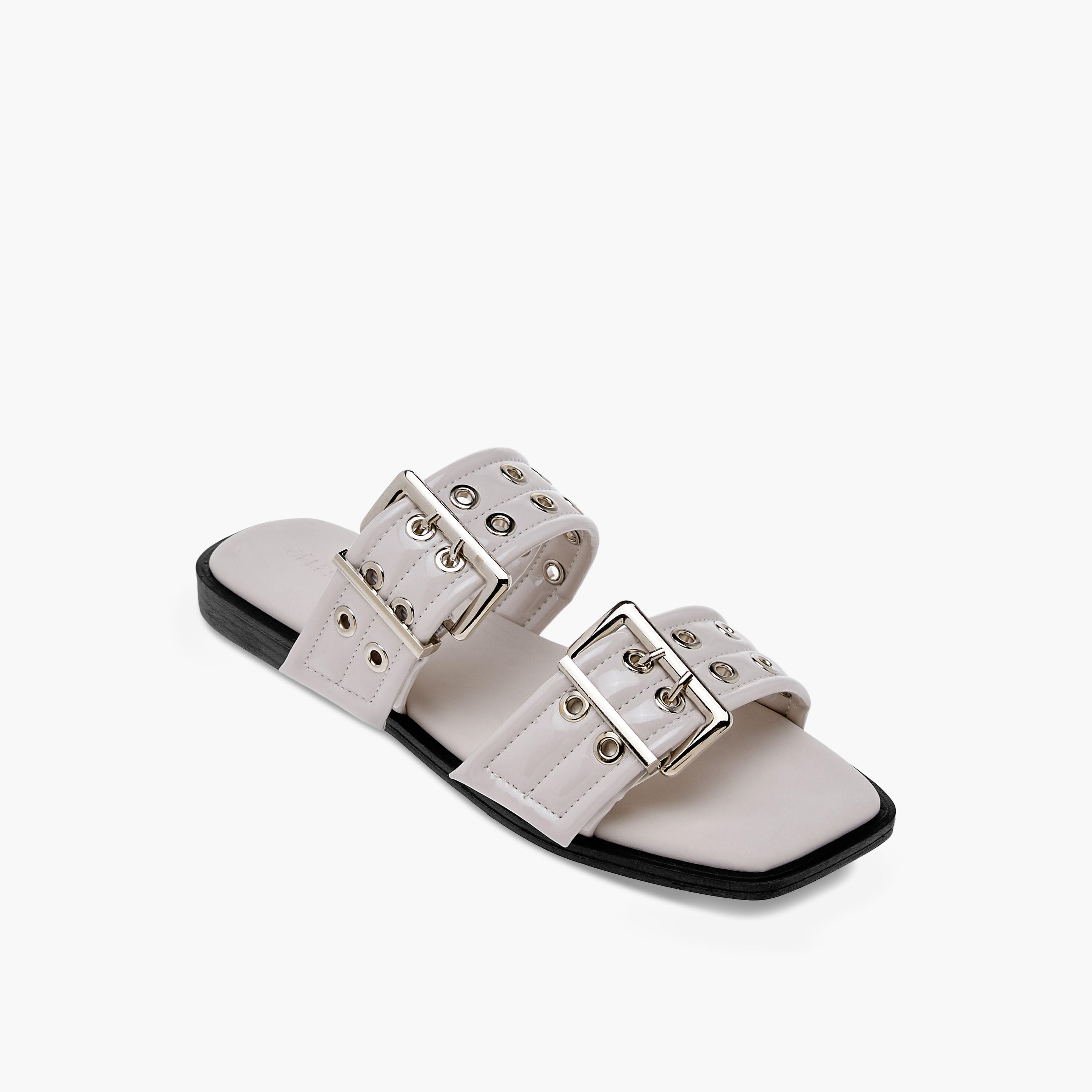 Celeste Women's Eyelet Detail Slip-On Sandals-women-shoes-flats-sandals-image-2