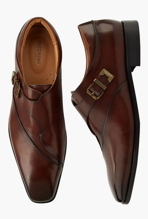 حذاء مونك جلد بإبزيم للرجال من دوشيني-men-shoes-image-1