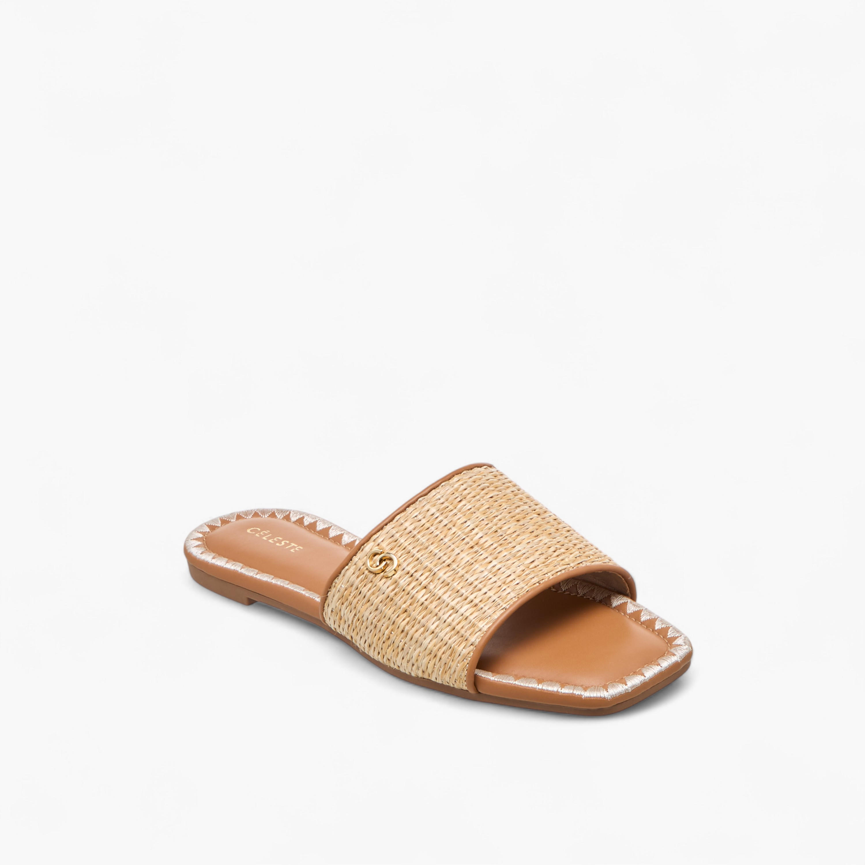 صندل مسطح بارز الملمس سهل الارتداء للنساء من سيليست-women-shoes-flats-sandals-image-2