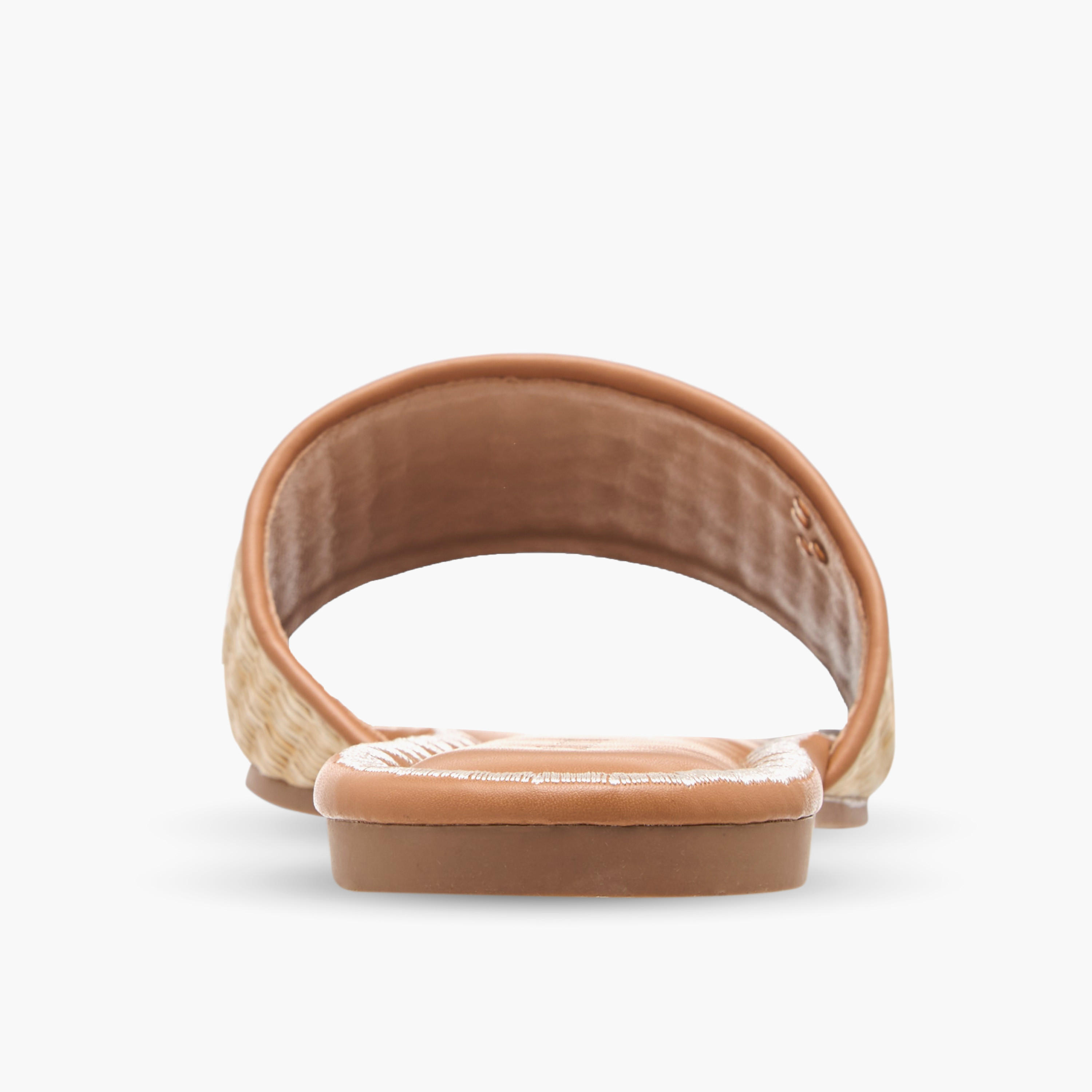 صندل مسطح بارز الملمس سهل الارتداء للنساء من سيليست-women-shoes-flats-sandals-image-5