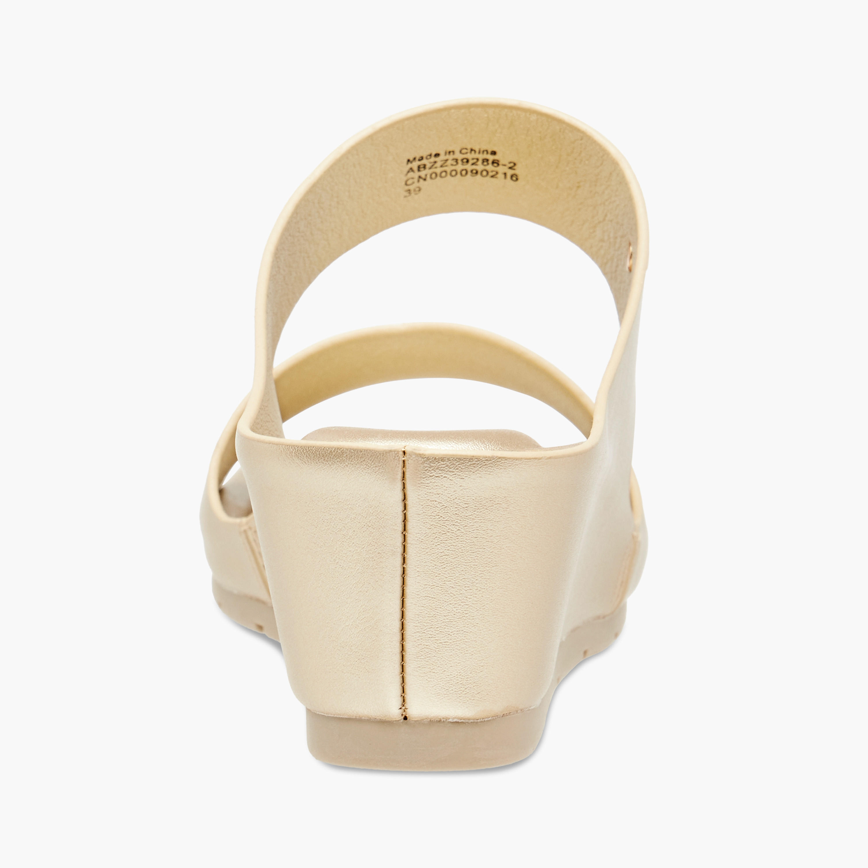 Le Confort Women's Solid Strap Wedge Slide Comfort Sandals with Slip On Closure-women-shoes-sandals-heeled-image-5