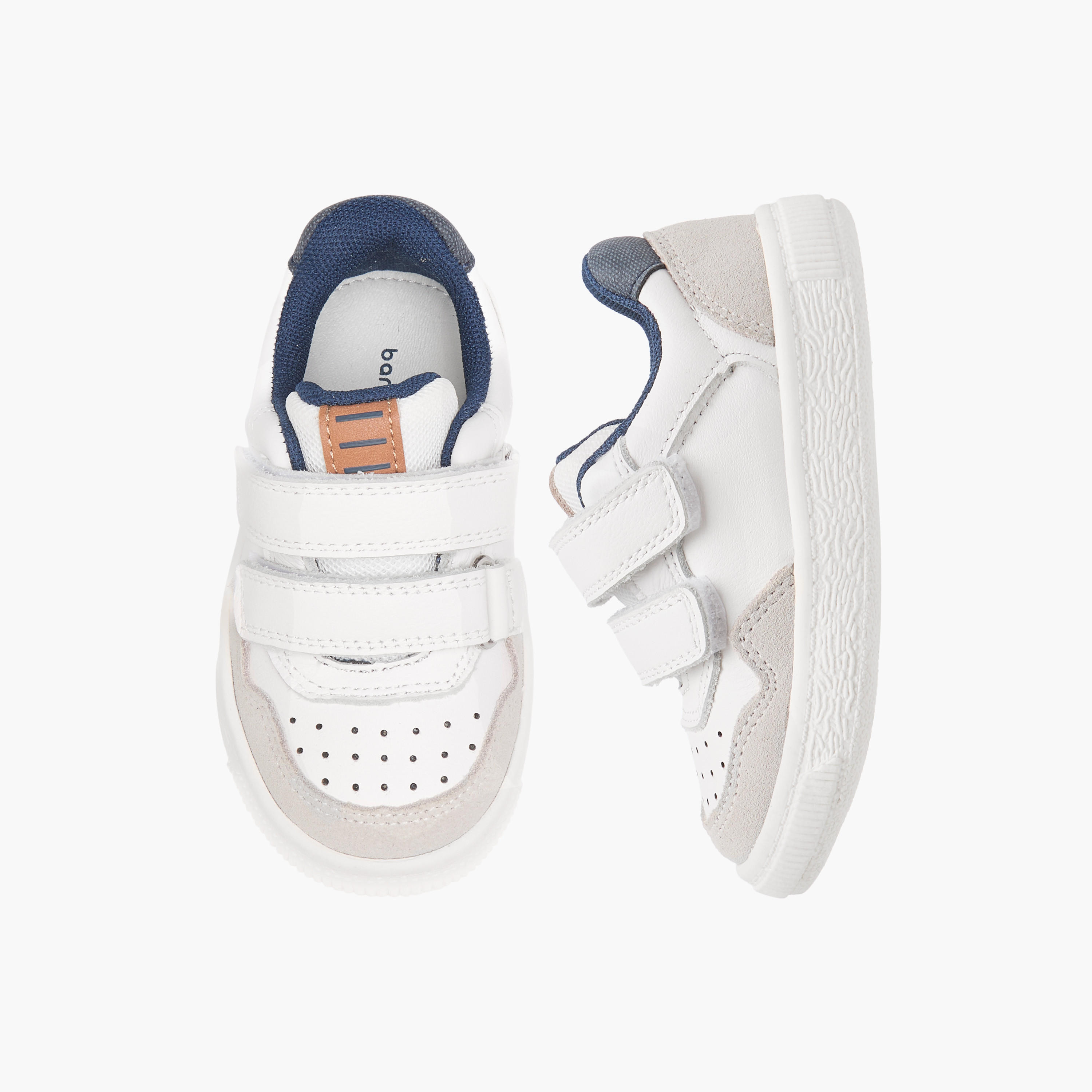 Barefeet Panelled Sneakers with Hook and Loop Closure-boys-shoes-sneakers-image-1