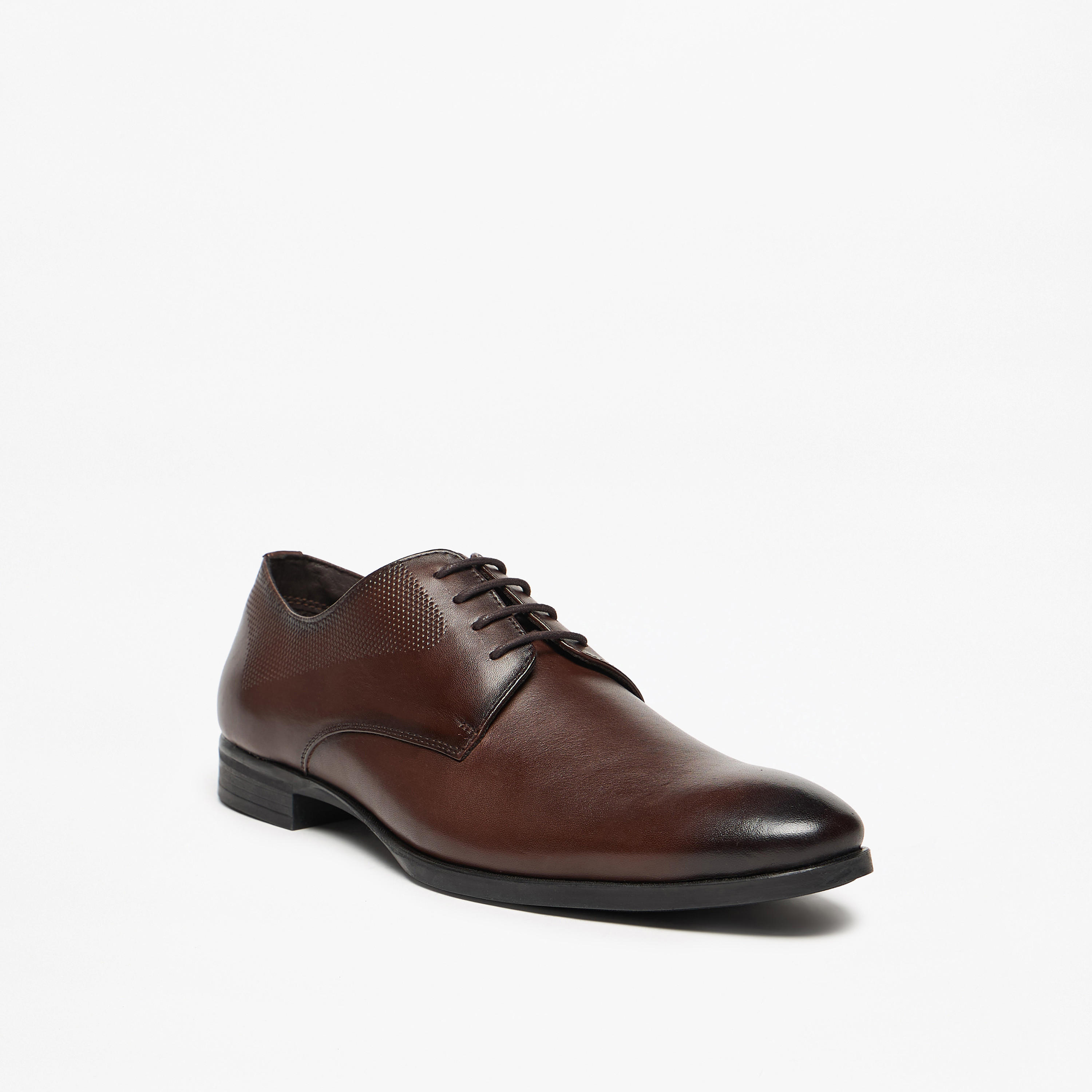 Solid Derby Shoes with Lace-Up Closure-men-shoes-formalshoes-image-1