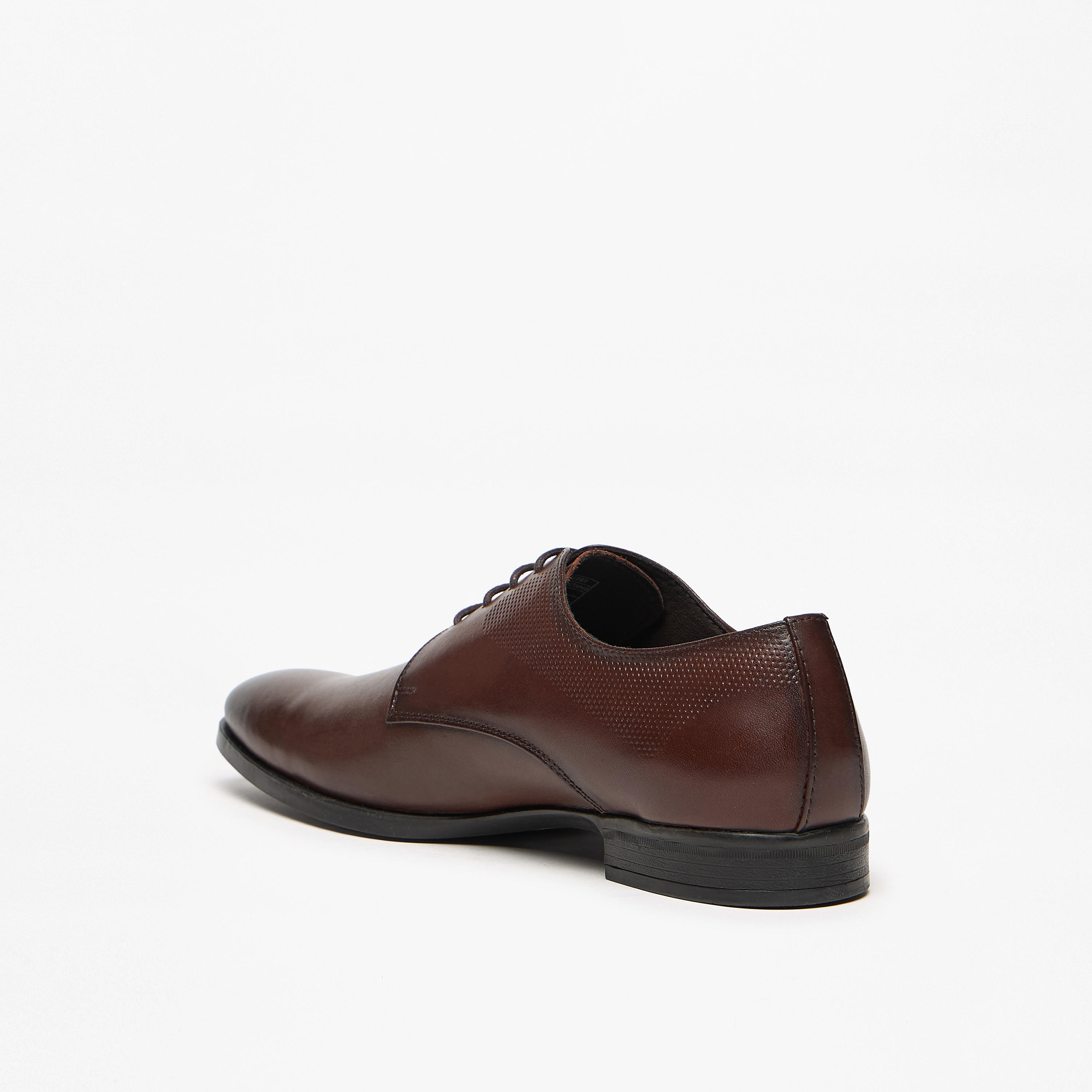 Solid Derby Shoes with Lace-Up Closure-men-shoes-formalshoes-image-2